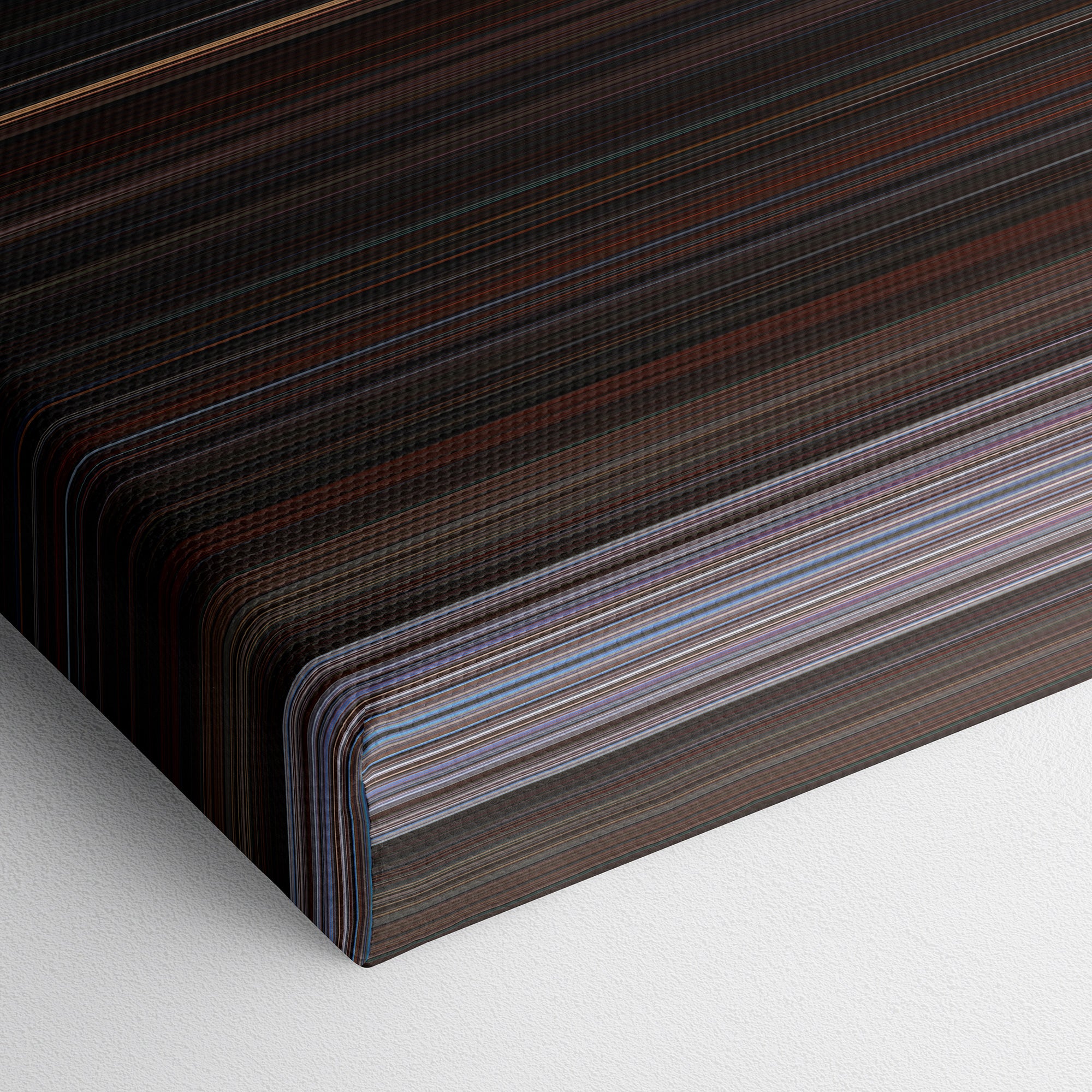 The Goonies (1985) CineSpectrum Color Spectrum Canvas Print - Close Up of Bottom of Print