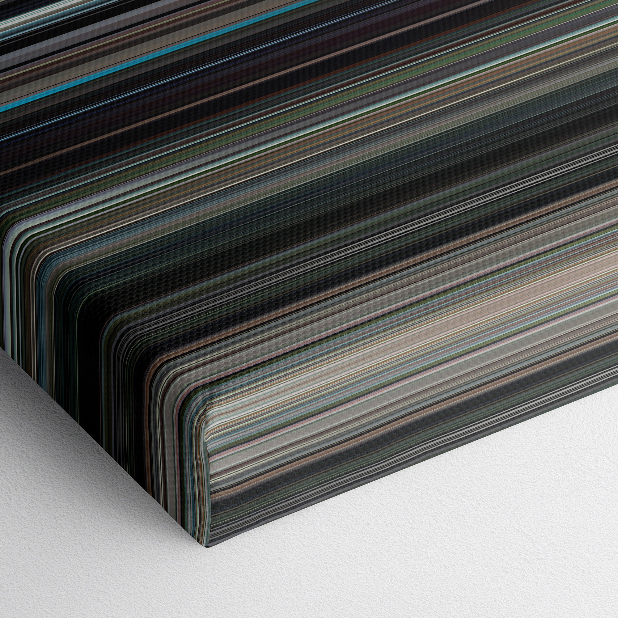 The Graduate (1967) CineSpectrum Color Spectrum Canvas Print - Close Up of Bottom of Print