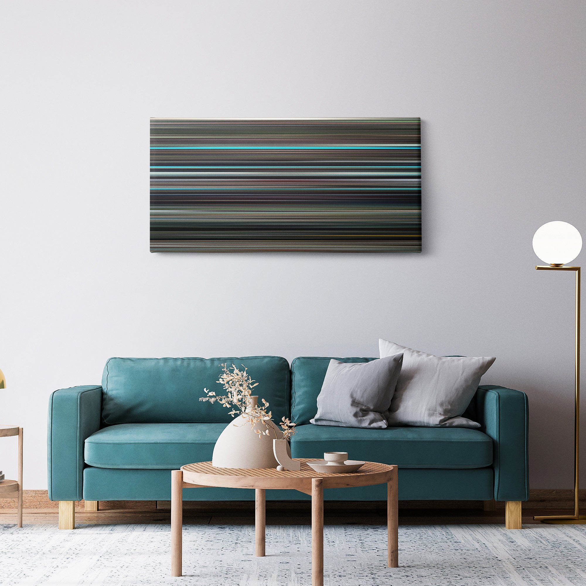 The Graduate (1967) CineSpectrum Color Spectrum Canvas Print - Hanging Horizontal on Wall in Room