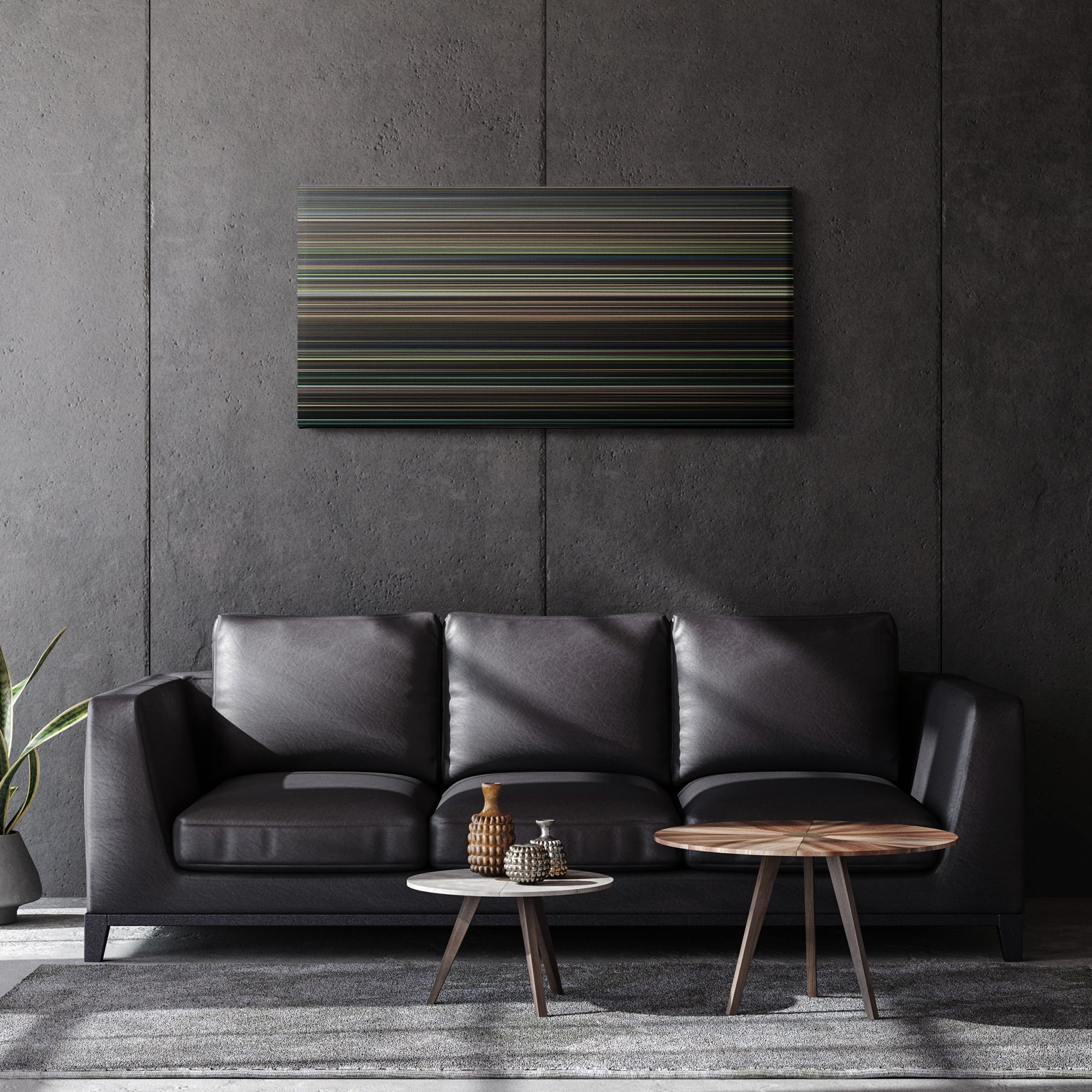 The Handmaiden (2016) CineSpectrum Color Spectrum Canvas Print - Hanging Horizontal on Wall in Room
