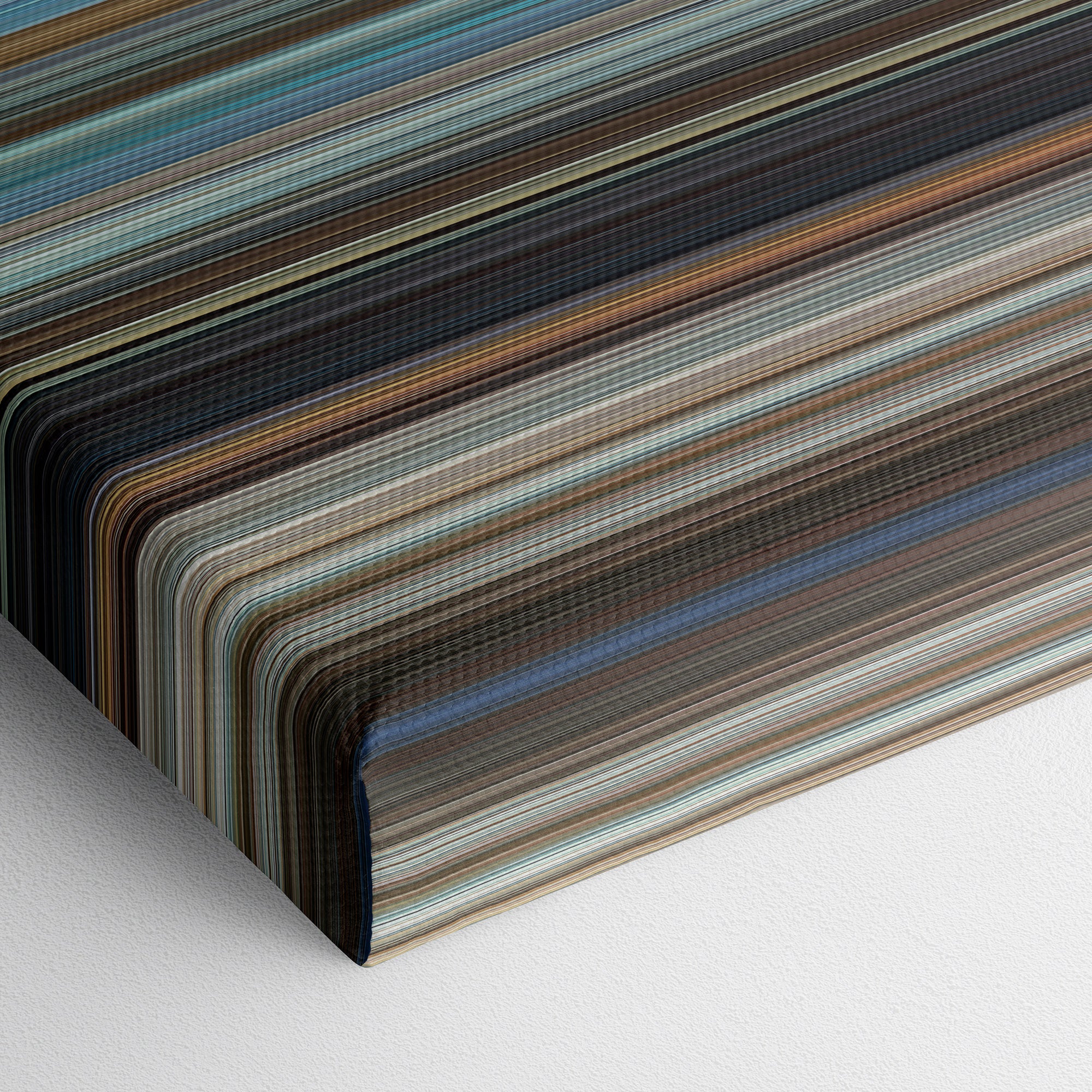 The Hangover (2009) CineSpectrum Color Spectrum Canvas Print - Close Up of Bottom of Print