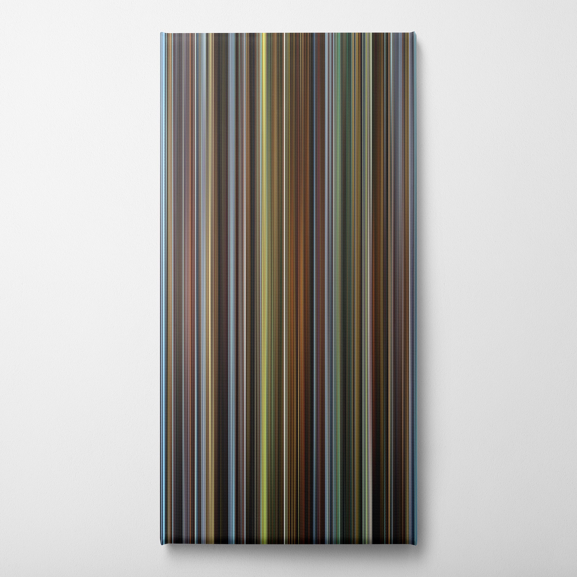 The Holdovers (2023) CineSpectrum Color Spectrum Canvas Print - Vertical on Wall