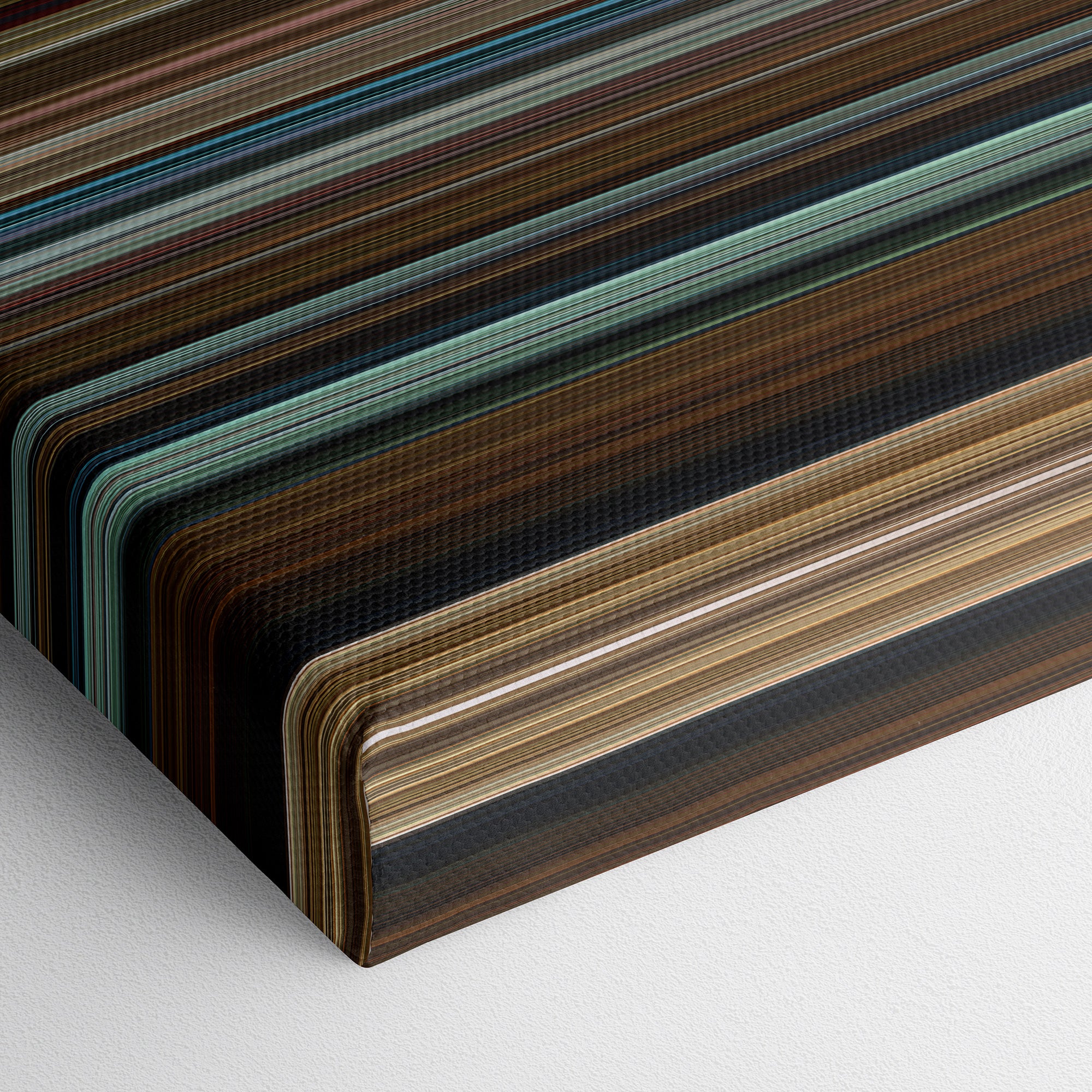 The Hunt (2012) CineSpectrum Color Spectrum Canvas Print - Close Up of Bottom of Print