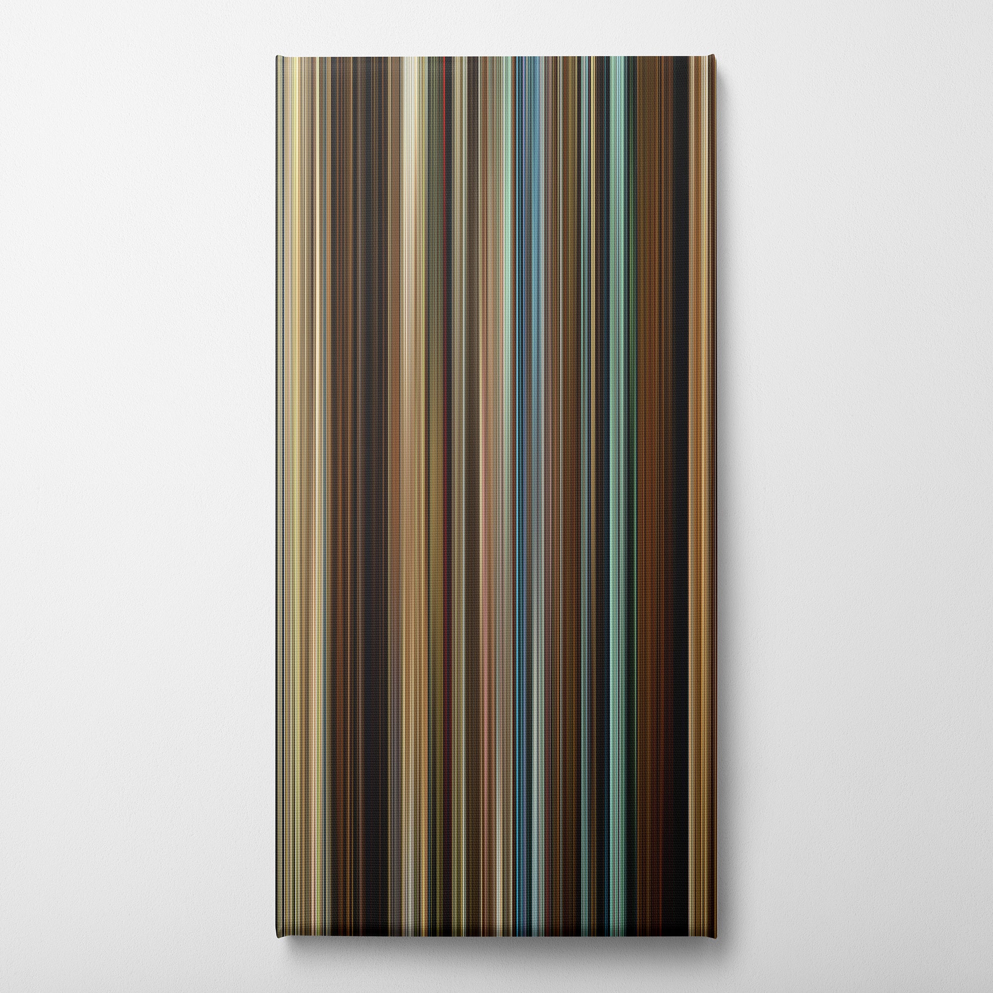 The Hunt (2012) CineSpectrum Color Spectrum Canvas Print - Vertical on Wall