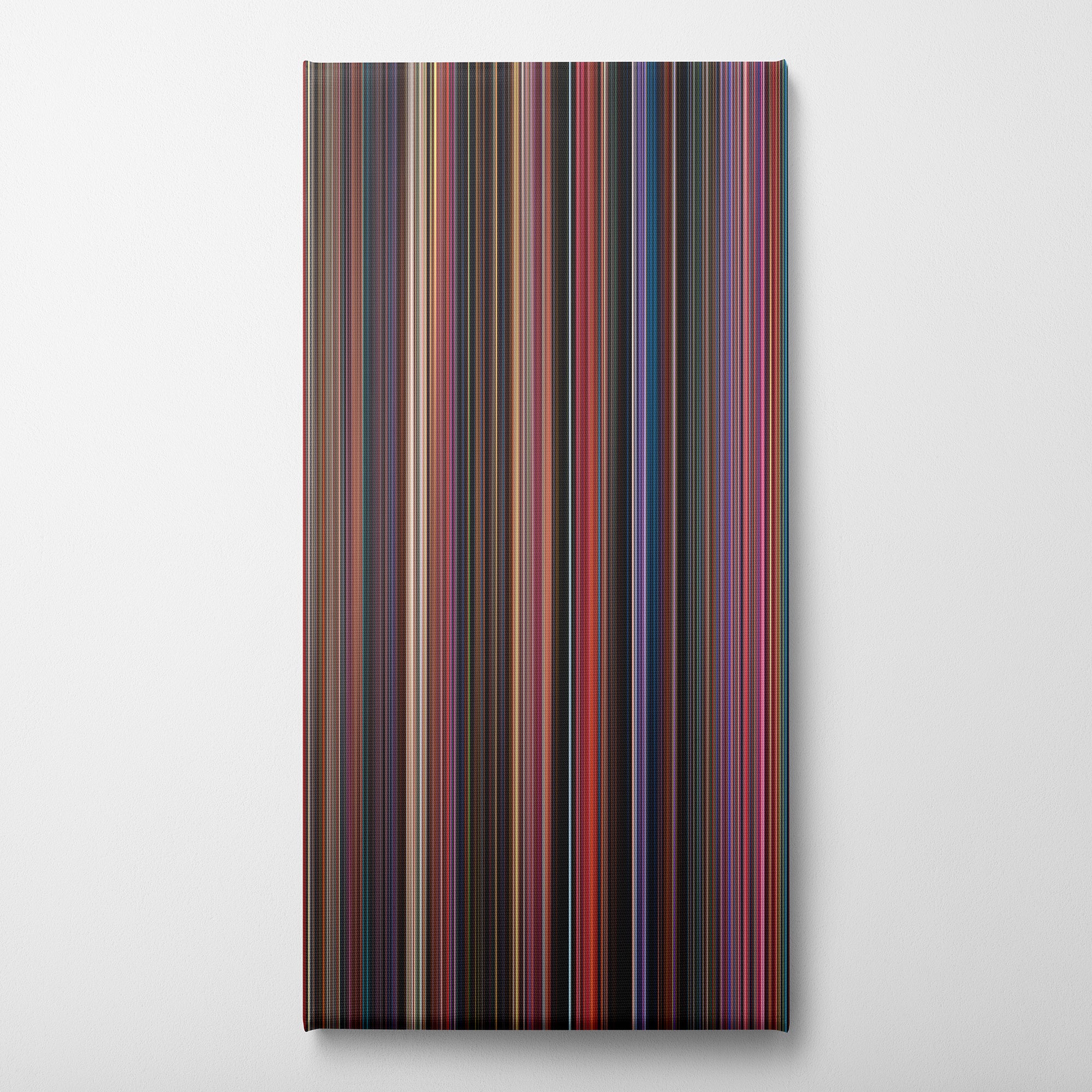 The Incredibles 2 (2018) CineSpectrum Color Spectrum Canvas Print - Vertical on Wall