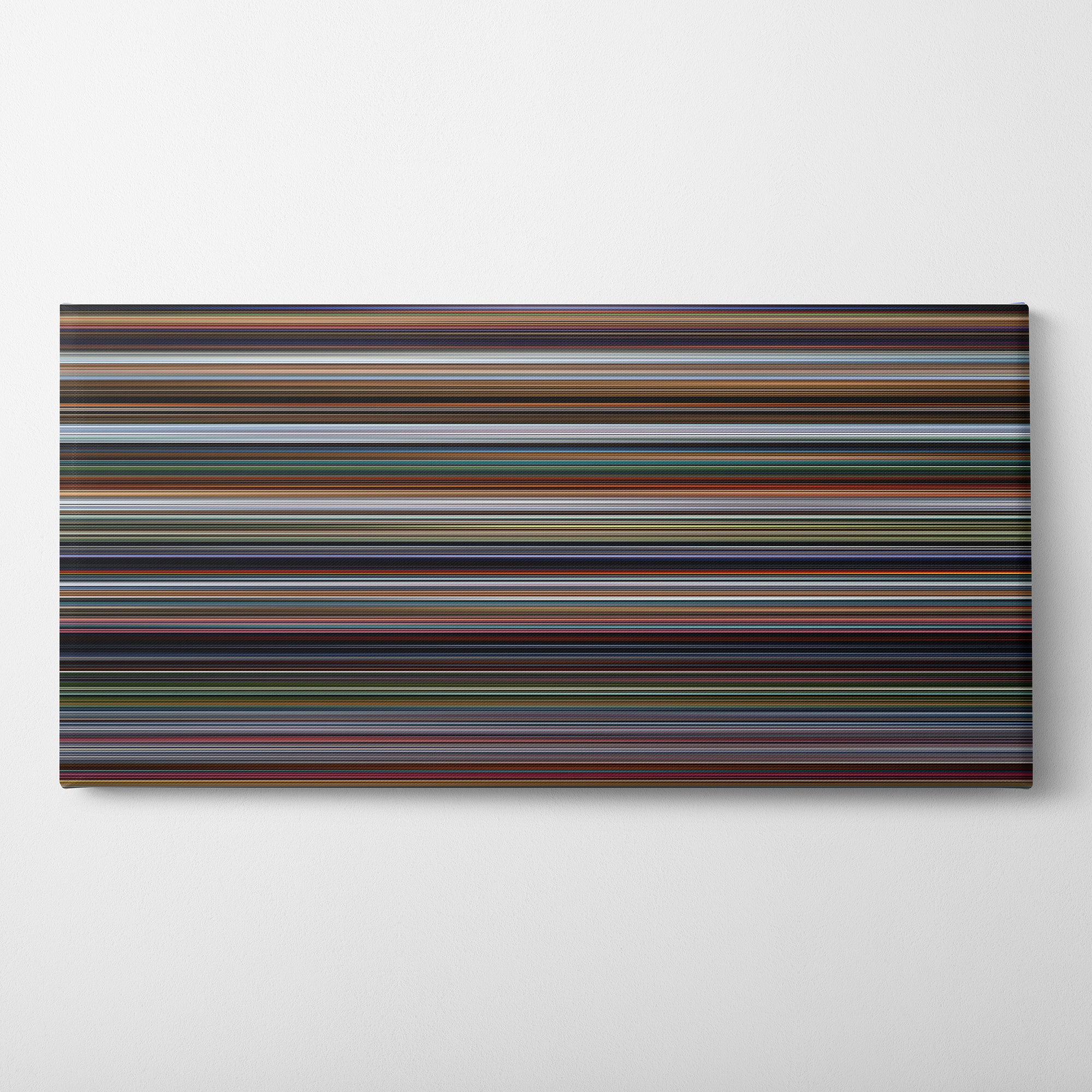 The Incredibles (2004) CineSpectrum Color Spectrum Canvas Print - Horizontal on Wall