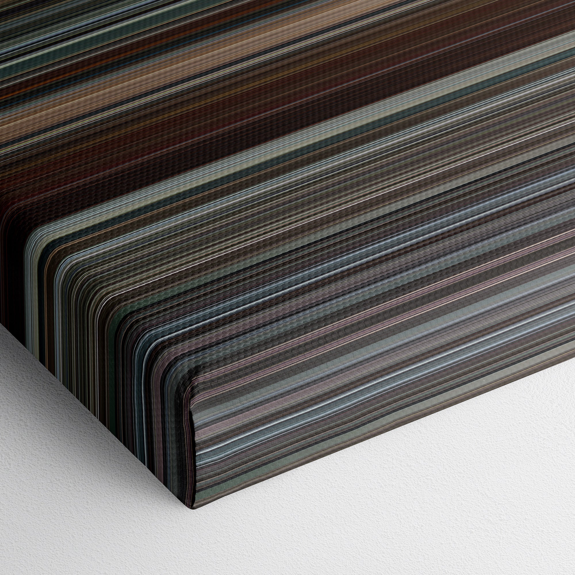 The Irishman (2019) CineSpectrum Color Spectrum Canvas Print - Close Up of Bottom of Print