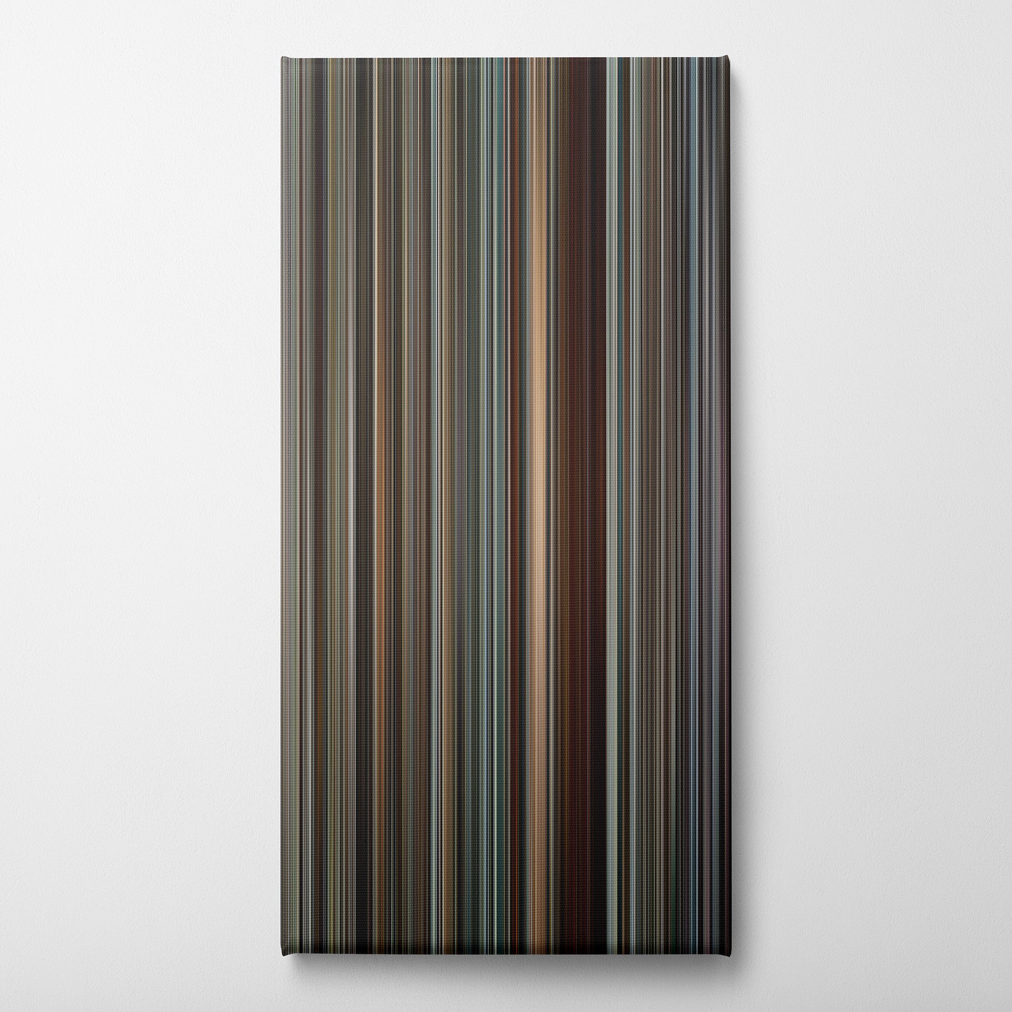 The Irishman (2019) CineSpectrum Color Spectrum Canvas Print - Vertical on Wall