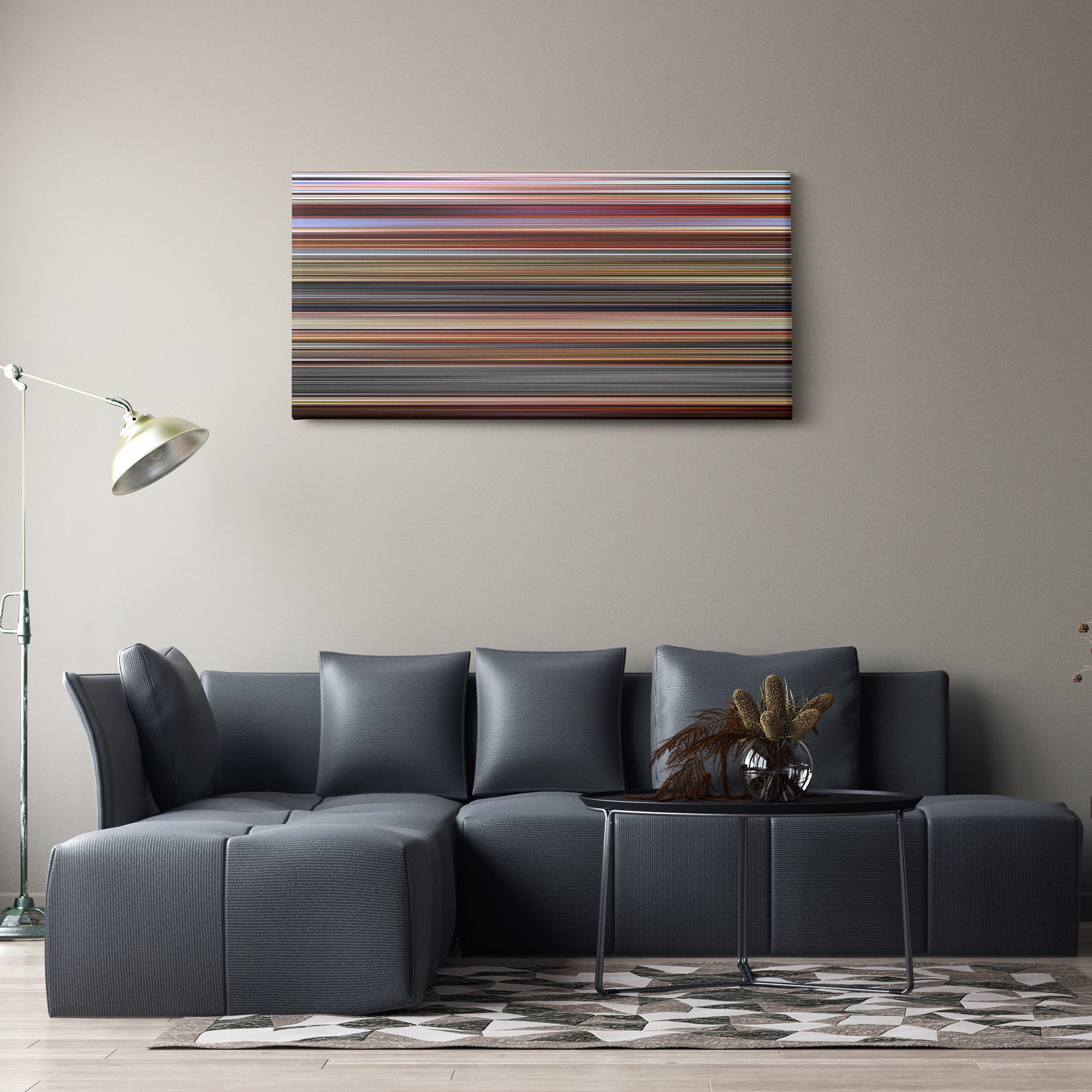 The Kentucky Fried Movie (1977) CineSpectrum Color Spectrum Canvas Print - Hanging Horizontal on Wall in Room