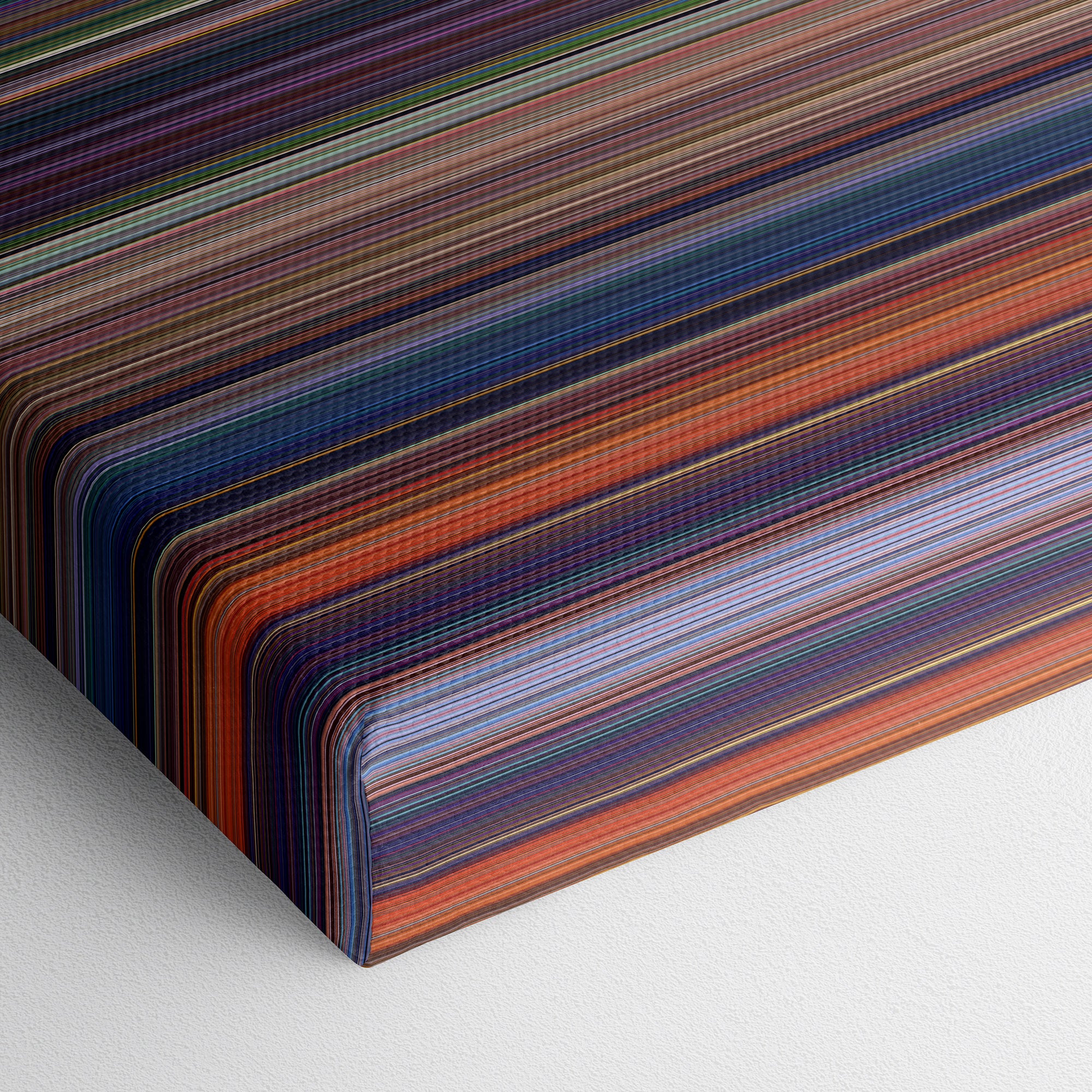 The Little Mermaid (1989) CineSpectrum Color Spectrum Canvas Print - Close Up of Bottom of Print