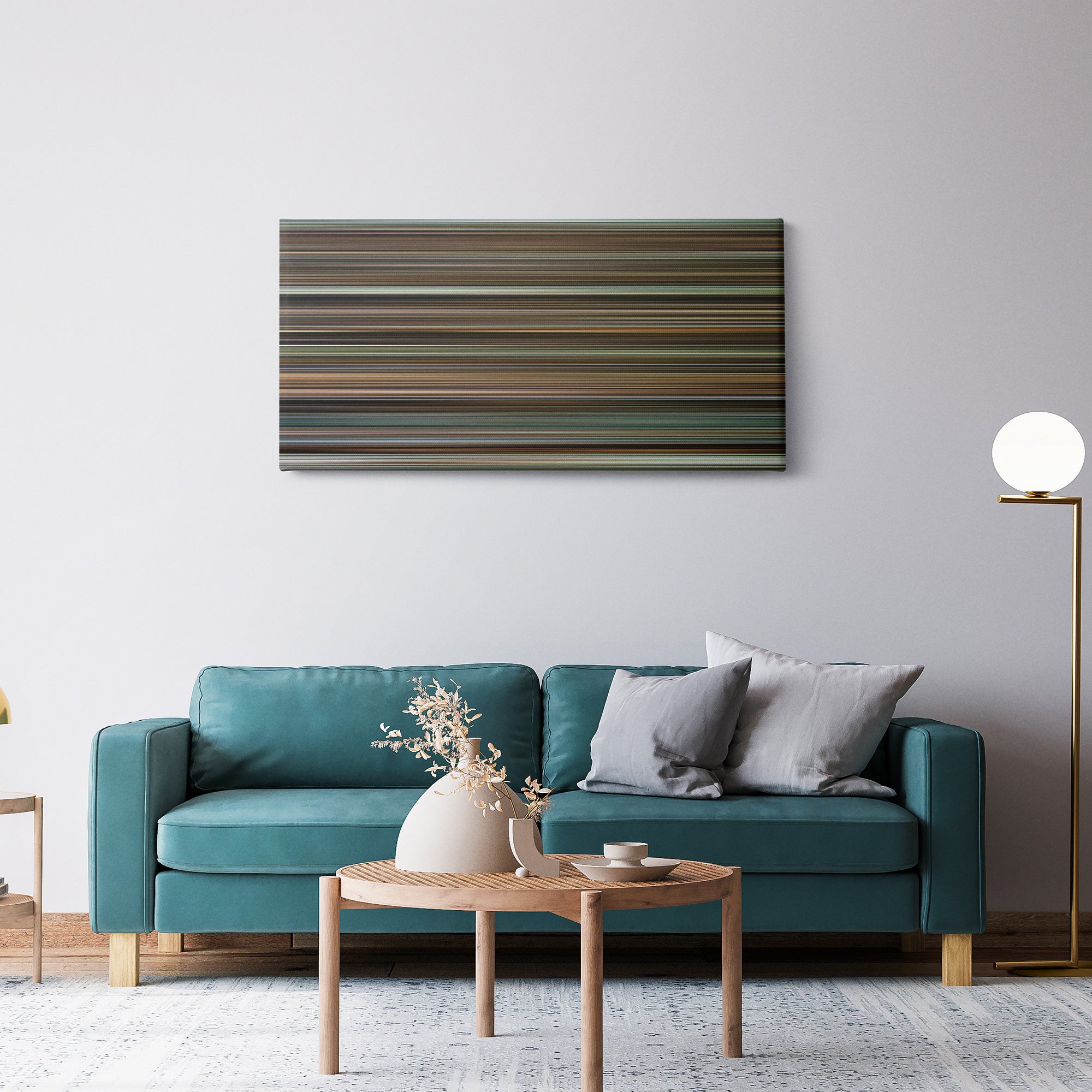 The Lives of Others (2006) CineSpectrum Color Spectrum Canvas Print - Hanging Horizontal on Wall in Room