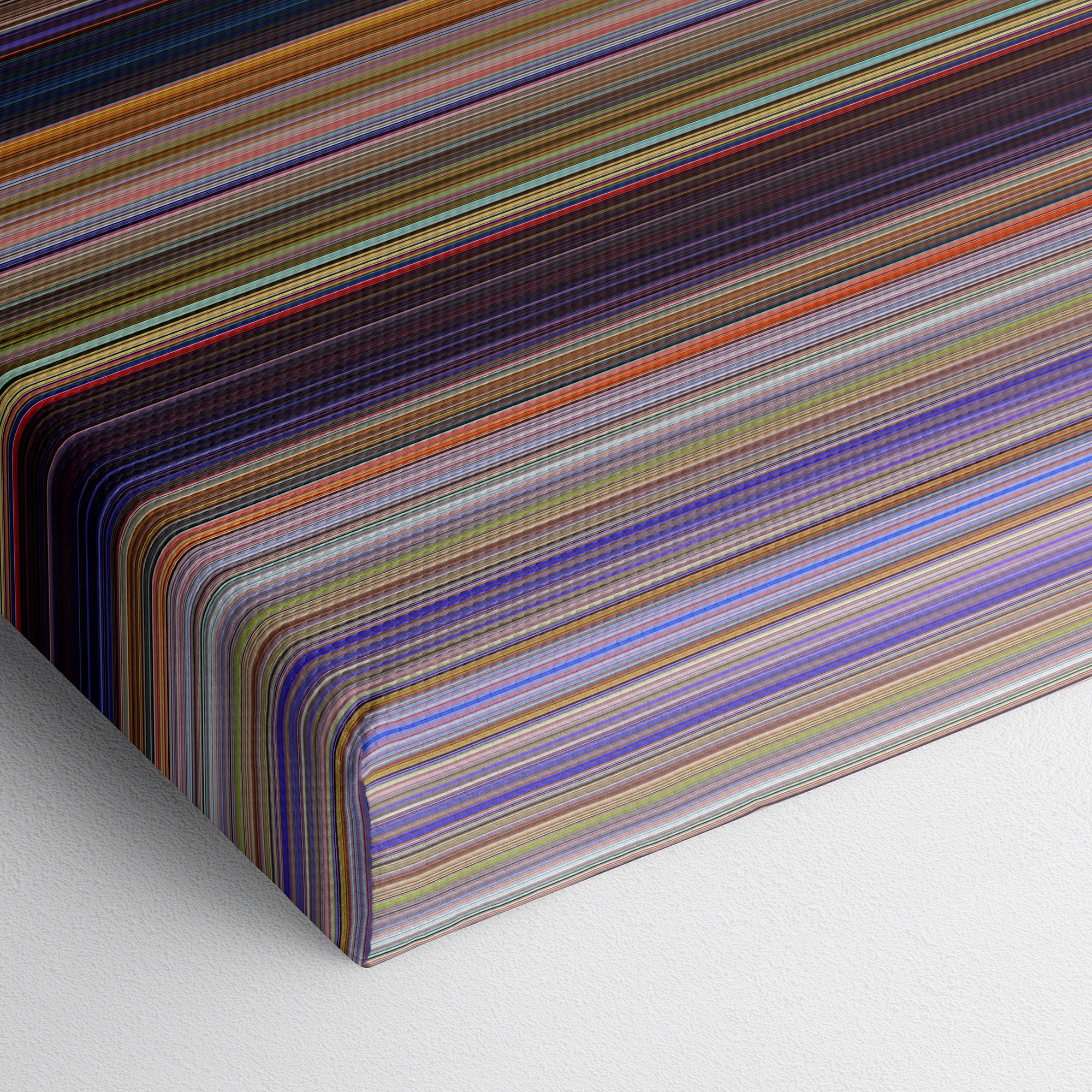 The Lorax (2012) CineSpectrum Color Spectrum Canvas Print - Close Up of Bottom of Print