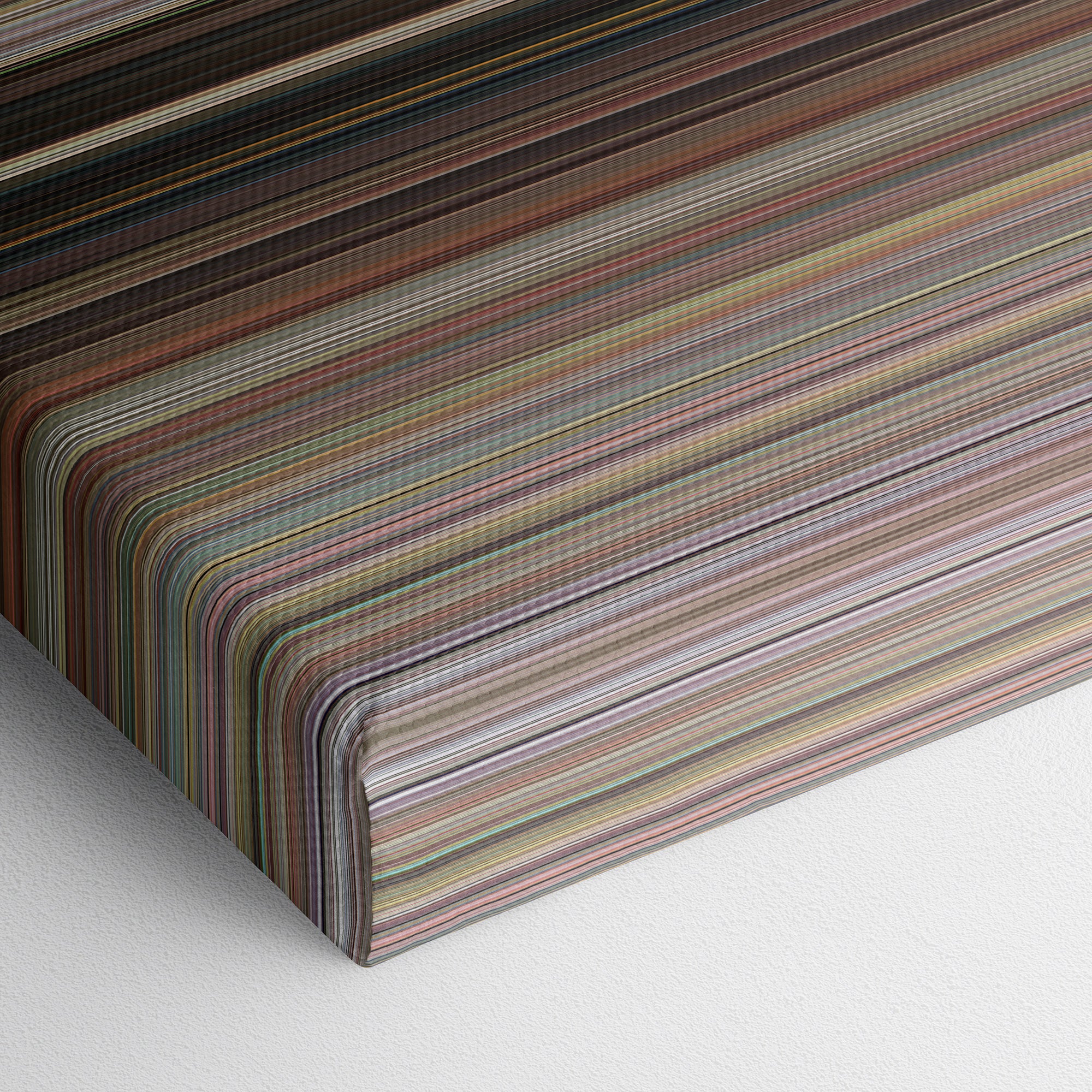 The Naked Gun - From the Files of Police Squad (1988) CineSpectrum Color Spectrum Canvas Print - Close Up of Bottom of Print