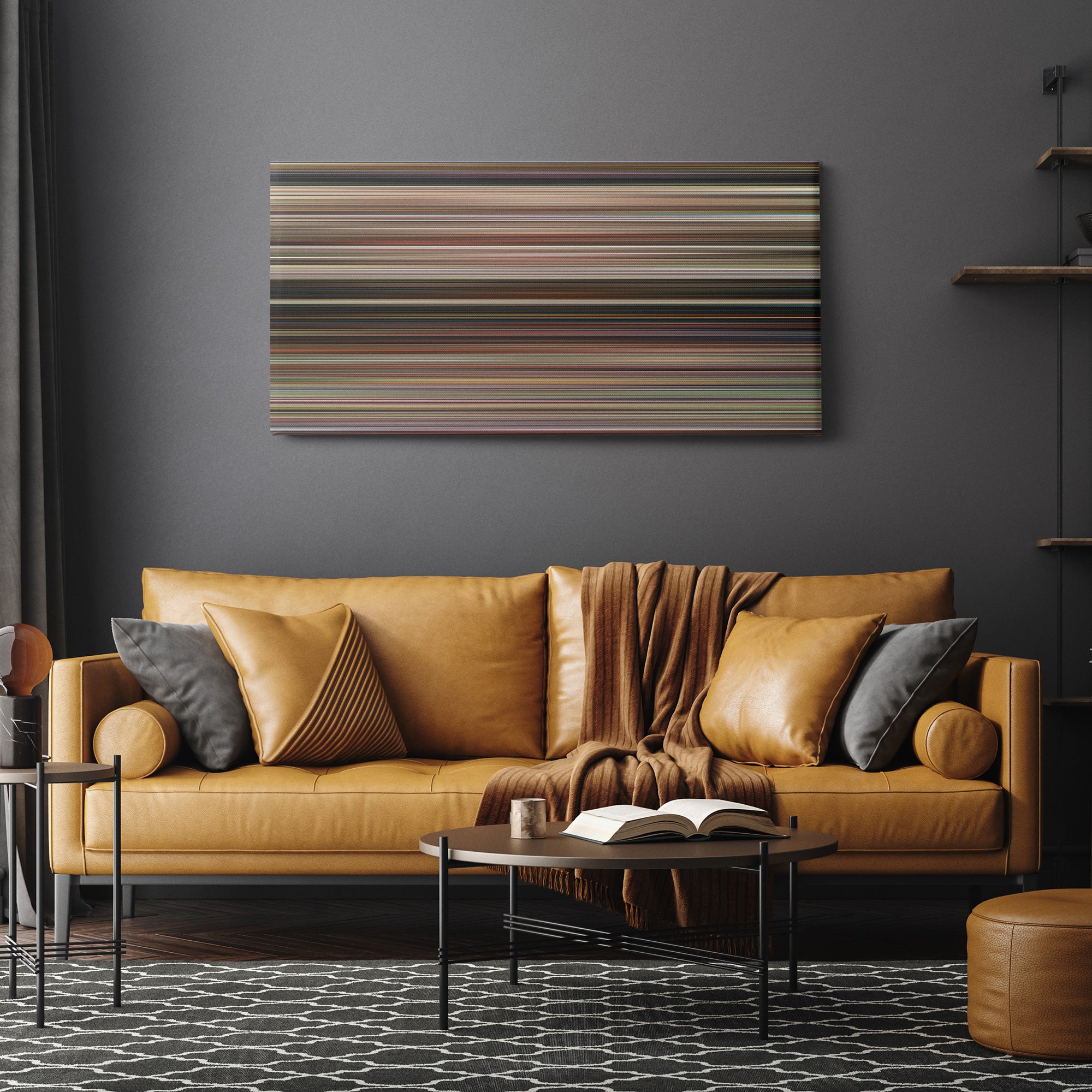 The Naked Gun - From the Files of Police Squad (1988) CineSpectrum Color Spectrum Canvas Print - Hanging Horizontal on Wall in Room