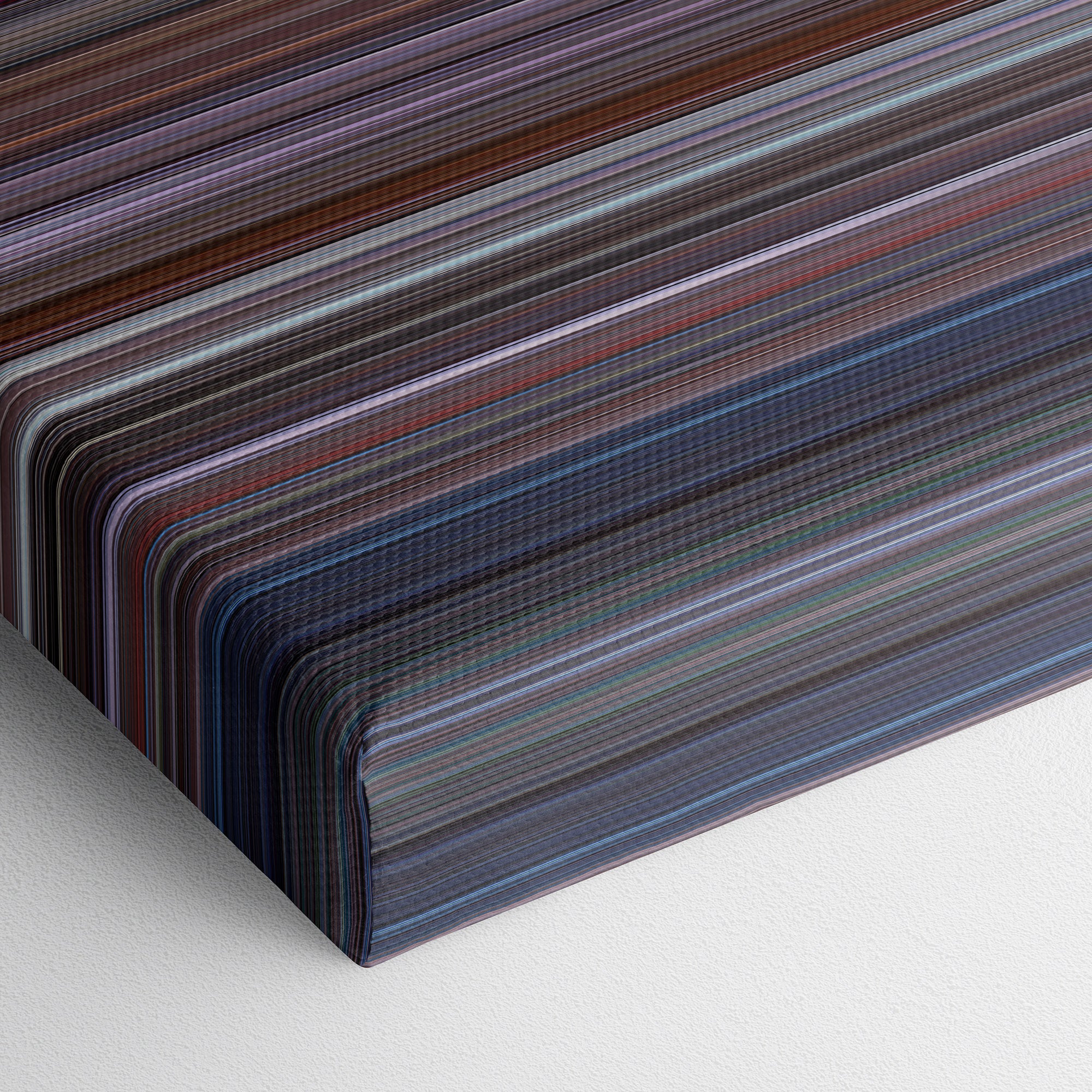 The Naked Gun 2 1-2 - The Smell Of Fear (1991) CineSpectrum Color Spectrum Canvas Print - Close Up of Bottom of Print