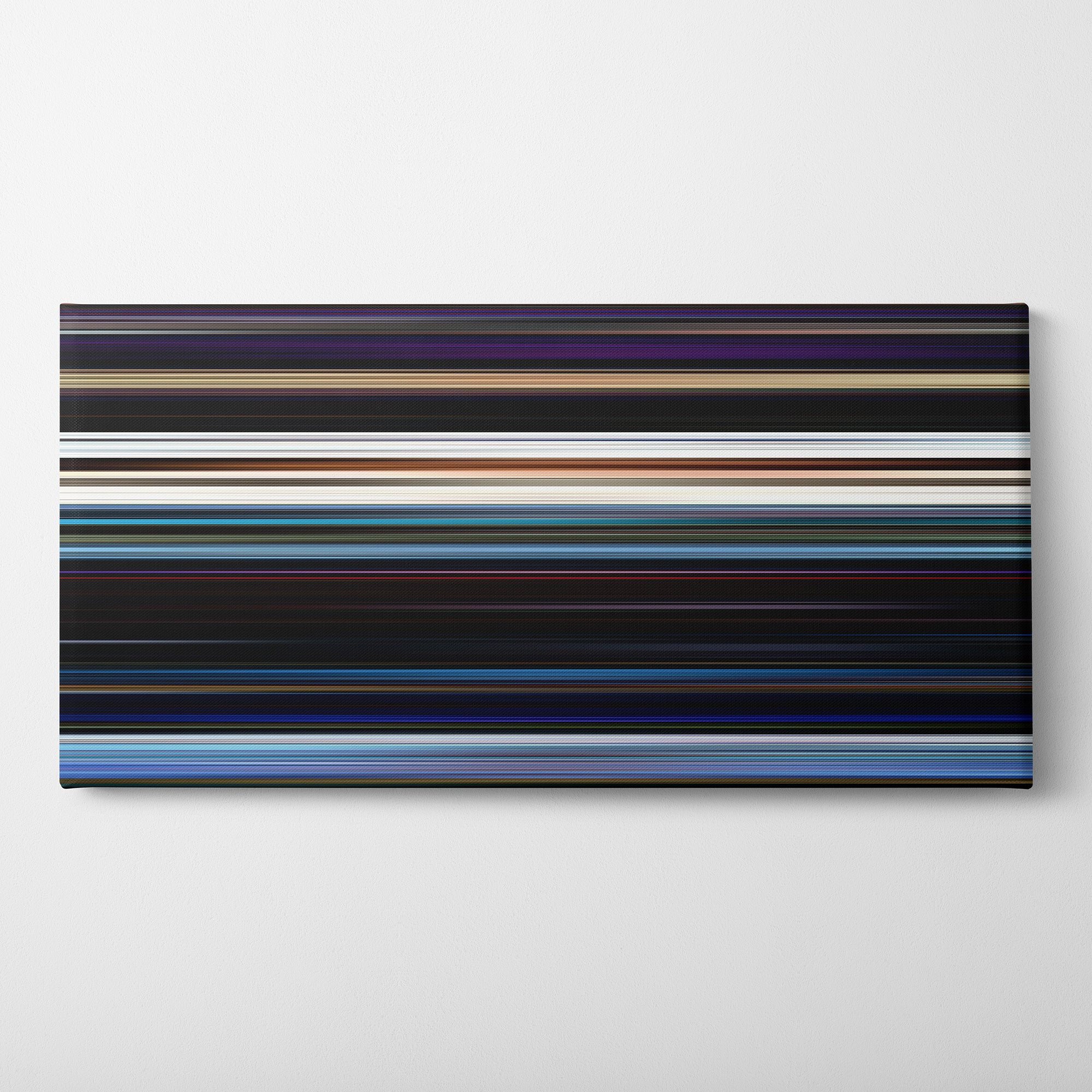 The Neon Demon (2016) CineSpectrum Color Spectrum Canvas Print - Horizontal on Wall