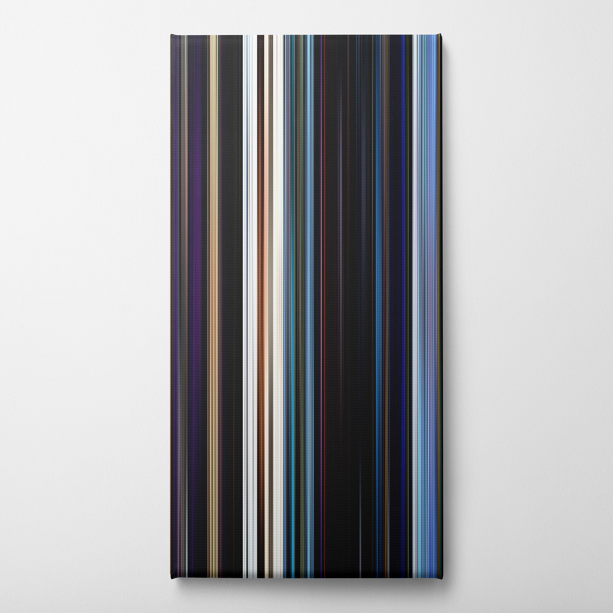 The Neon Demon (2016) CineSpectrum Color Spectrum Canvas Print - Vertical on Wall