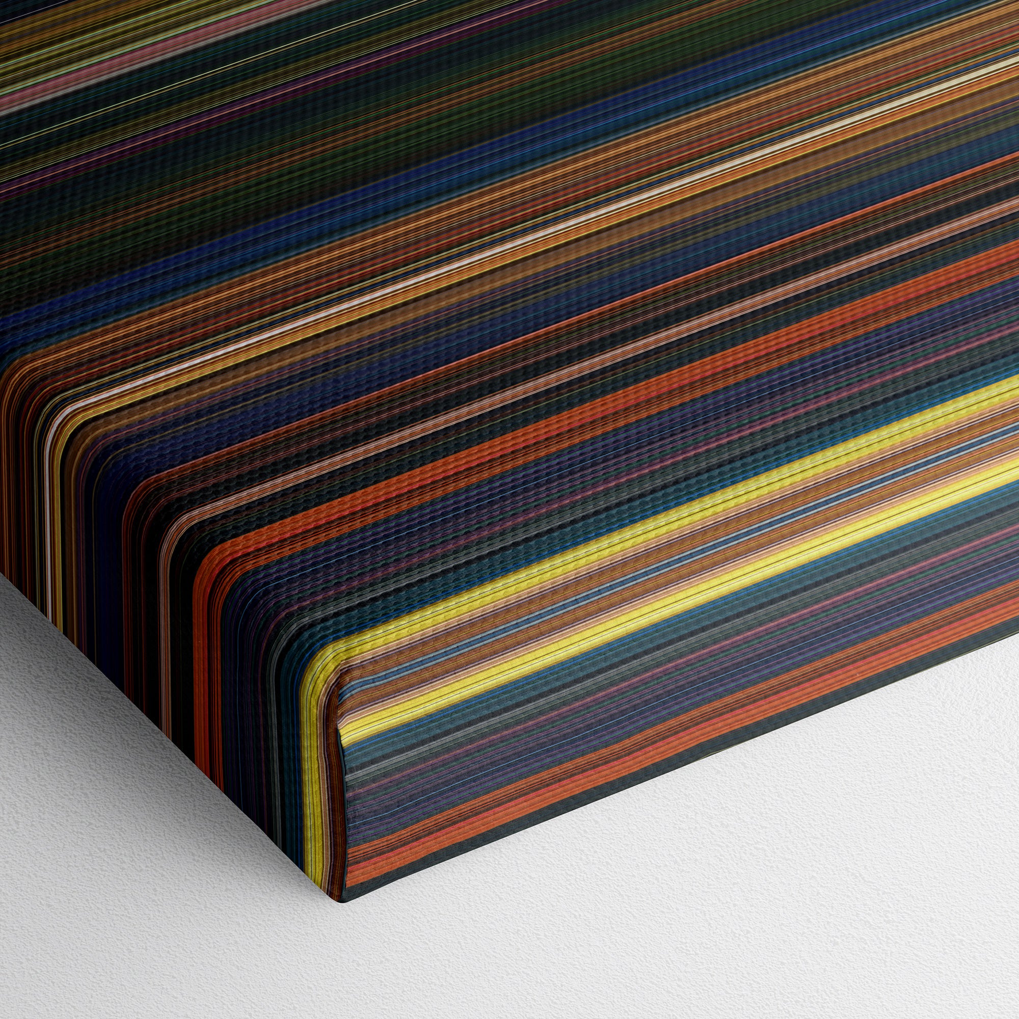 The Princess and the Frog (2009) CineSpectrum Color Spectrum Canvas Print - Close Up of Bottom of Print