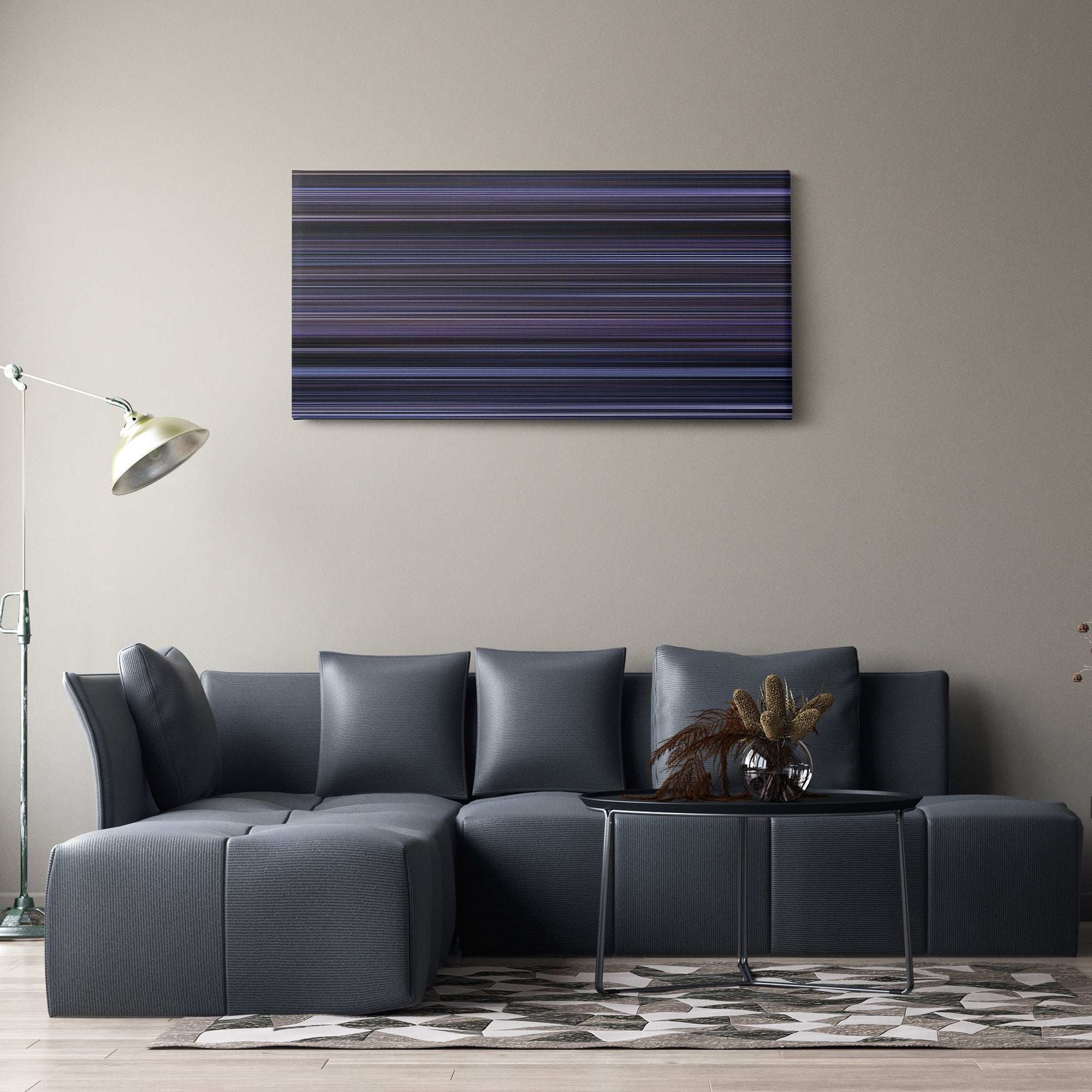 The Raid Redemption (2011) CineSpectrum Color Spectrum Canvas Print - Hanging Horizontal on Wall in Room