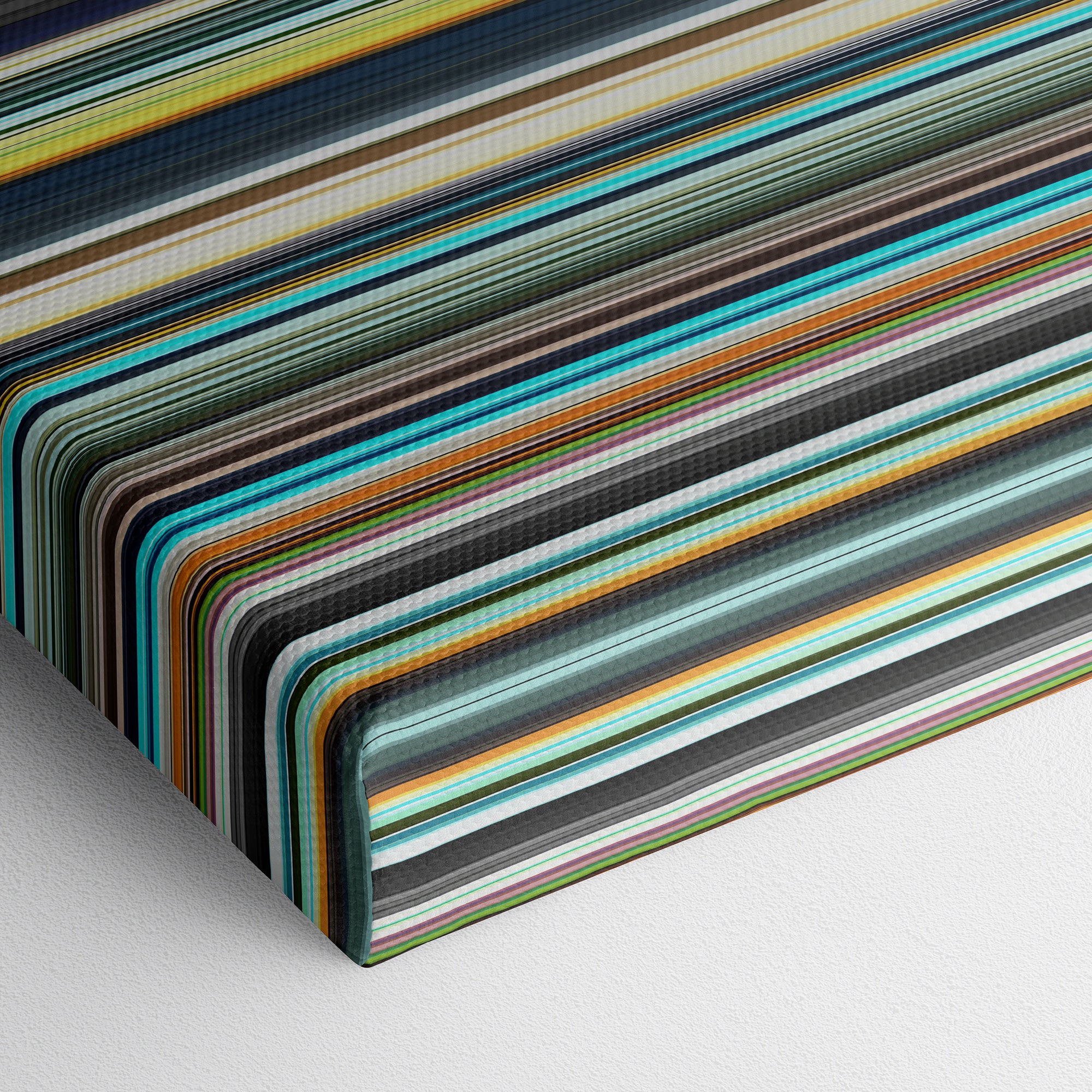 The Red Turtle (2016) CineSpectrum Color Spectrum Canvas Print - Close Up of Bottom of Print