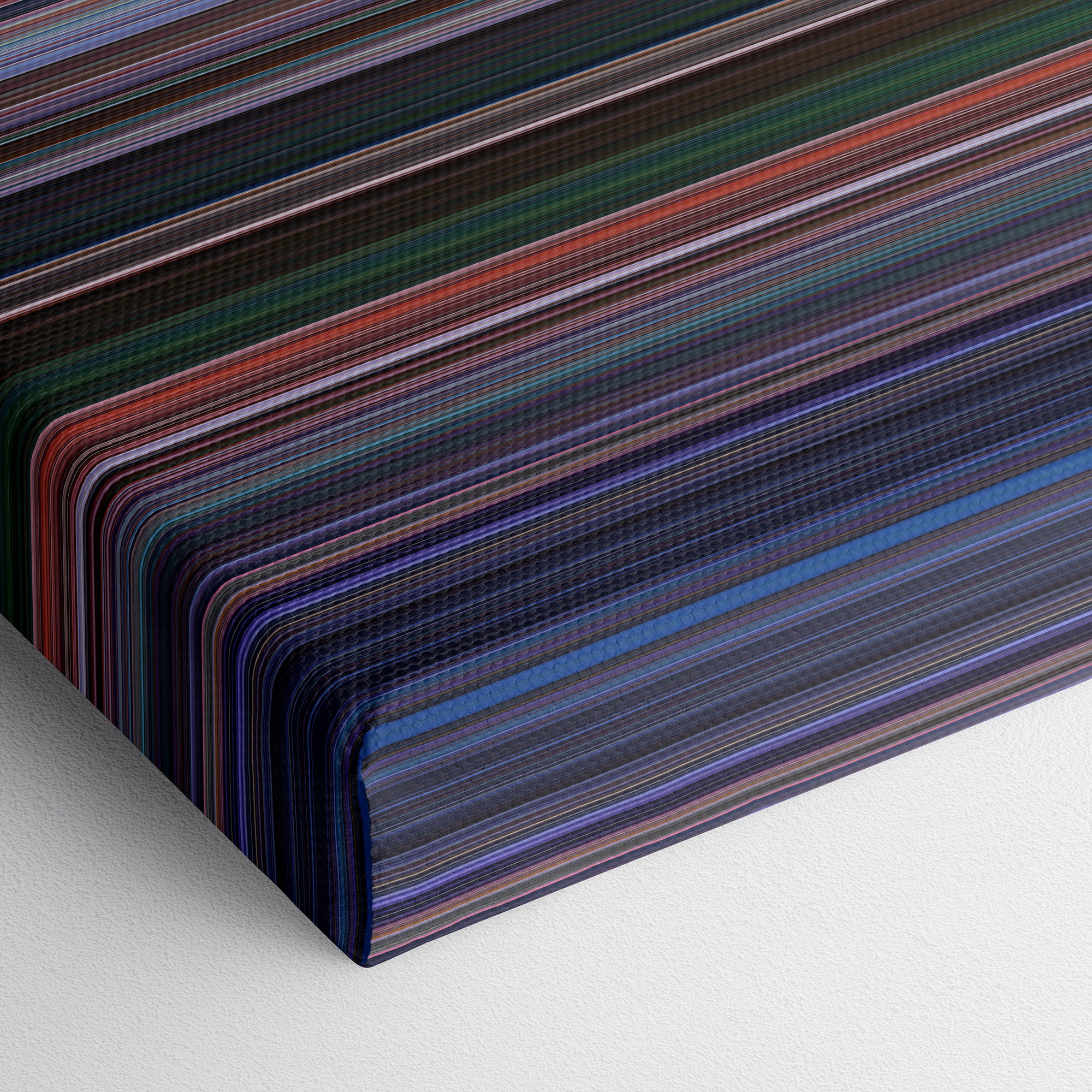 The Rescuers Down Under (1990) CineSpectrum Color Spectrum Canvas Print - Close Up of Bottom of Print