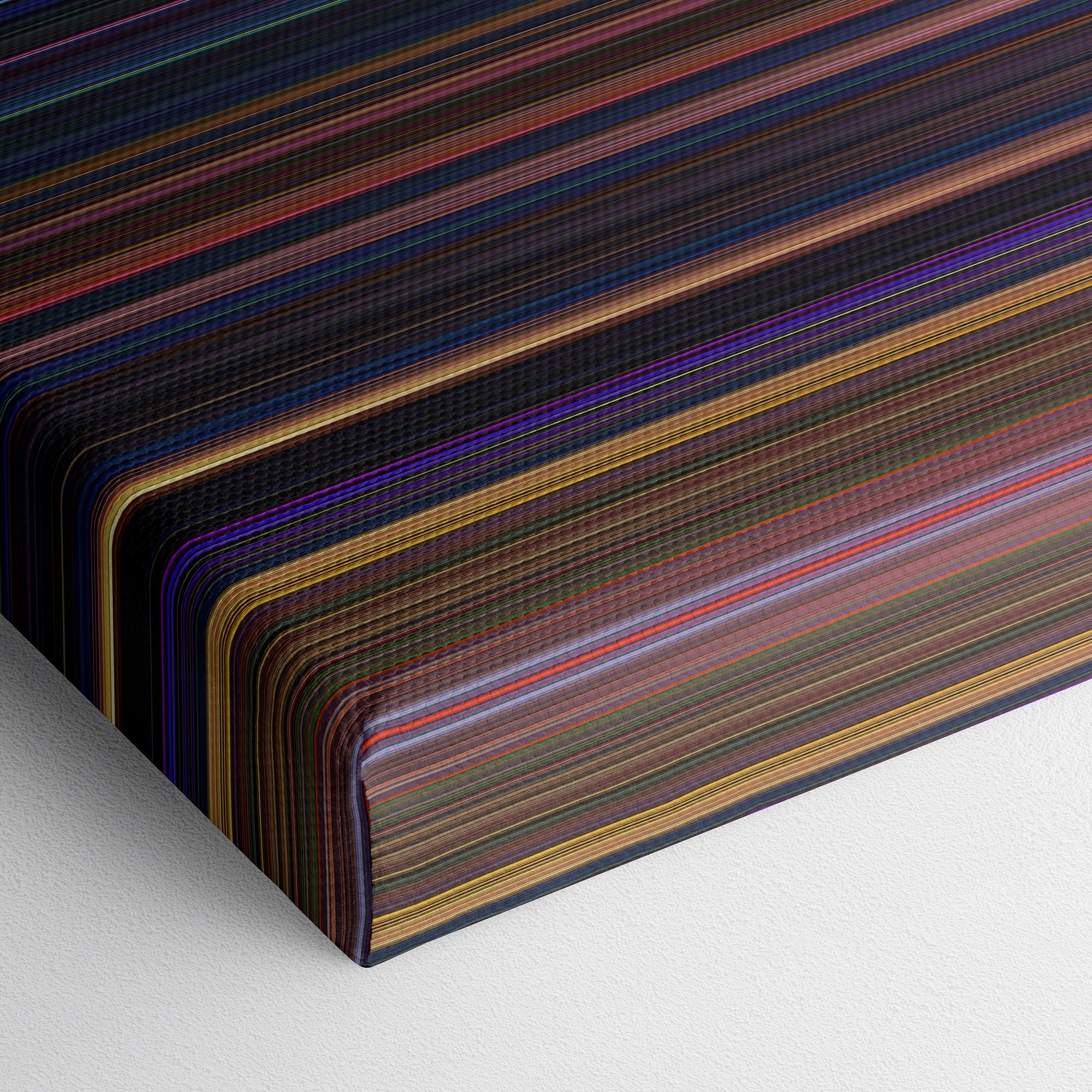 The Rescuers (1977) CineSpectrum Color Spectrum Canvas Print - Close Up of Bottom of Print