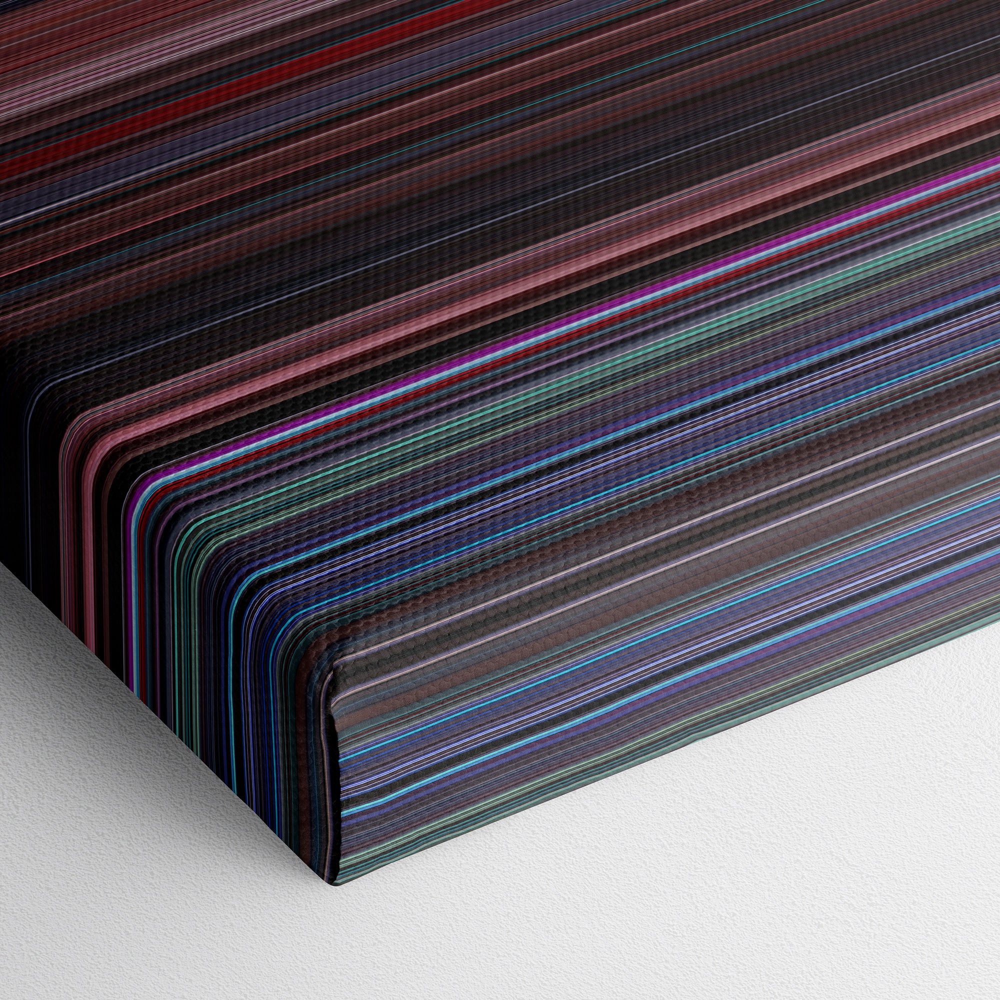 The Rocky Horror Picture Show (1975) CineSpectrum Color Spectrum Canvas Print - Close Up of Bottom of Print