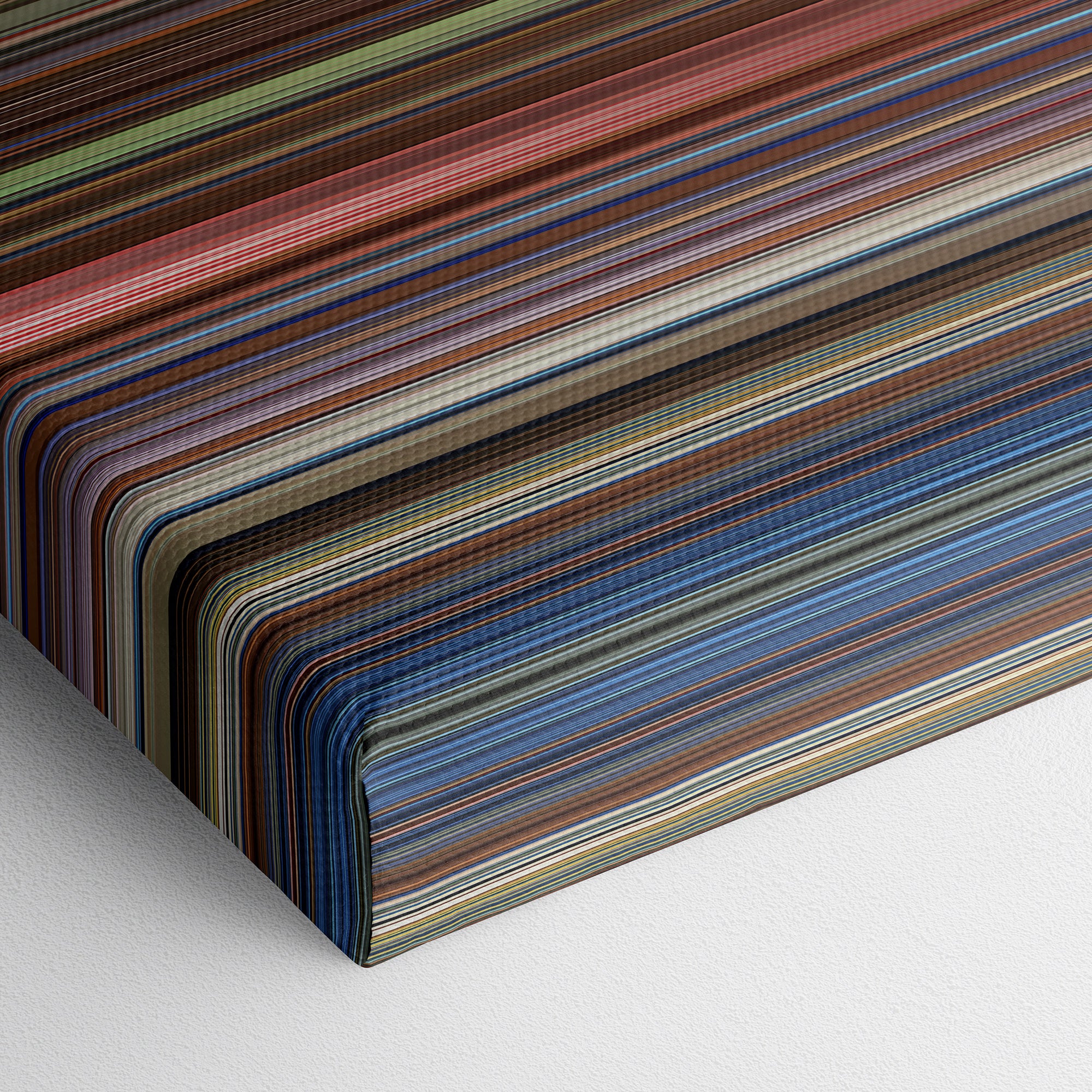 The Shining (1980) CineSpectrum Color Spectrum Canvas Print - Close Up of Bottom of Print