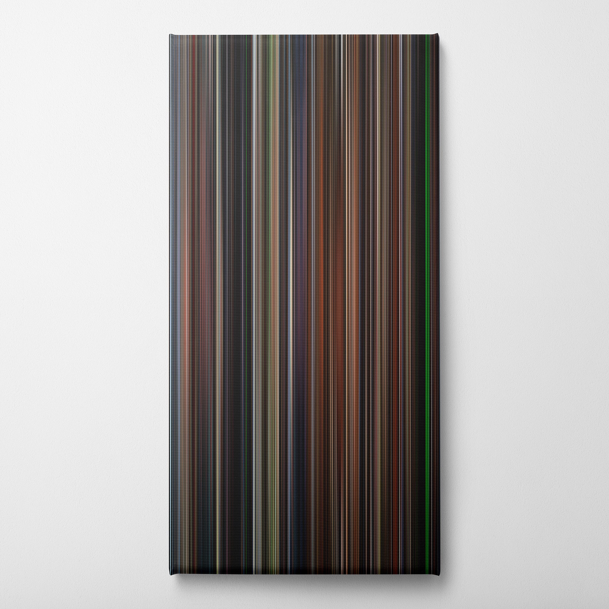 The Silence of the Lambs (1991) CineSpectrum Color Spectrum Canvas Print - Vertical on Wall