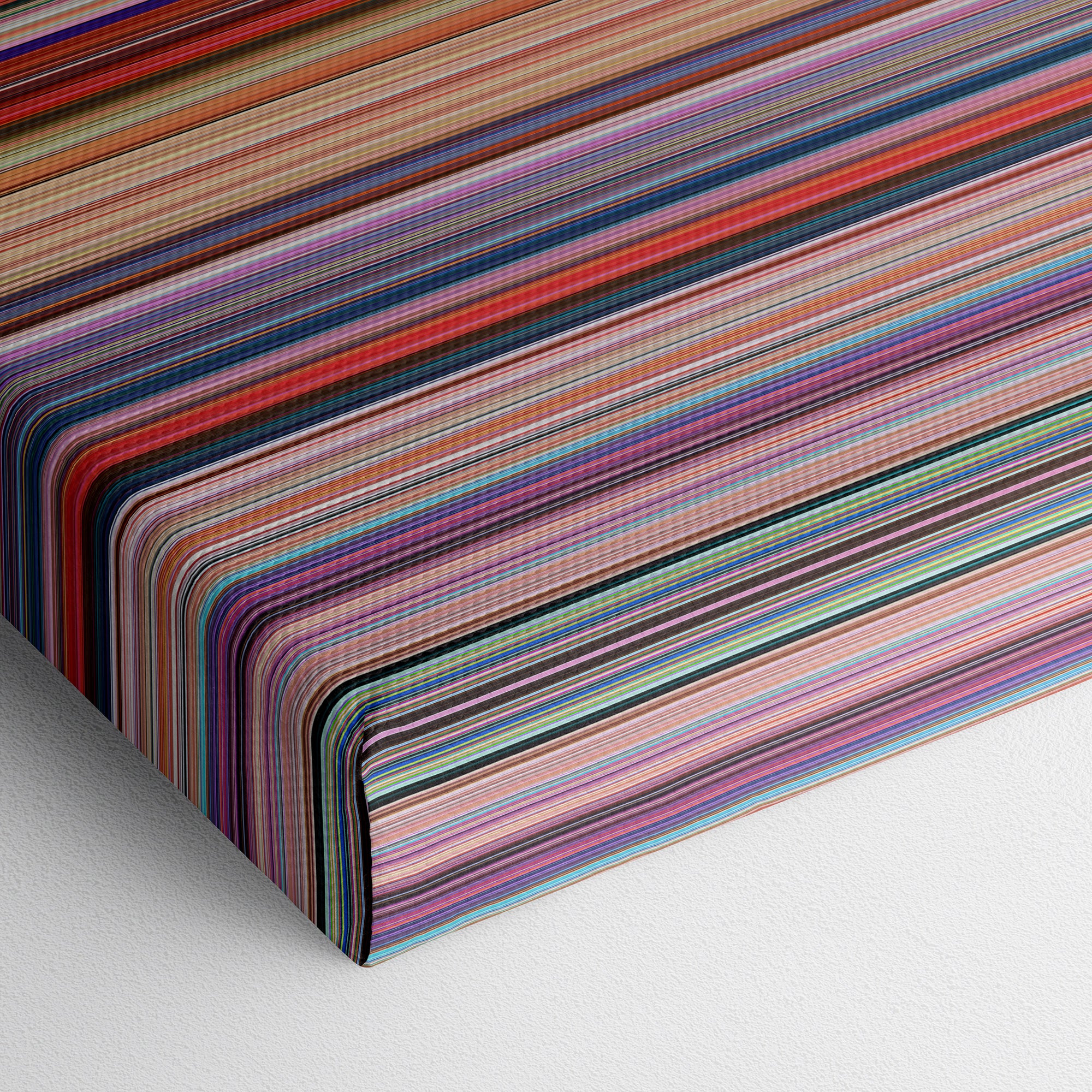 The Super Mario Bros. Movie (2023) CineSpectrum Color Spectrum Canvas Print - Close Up of Bottom of Print