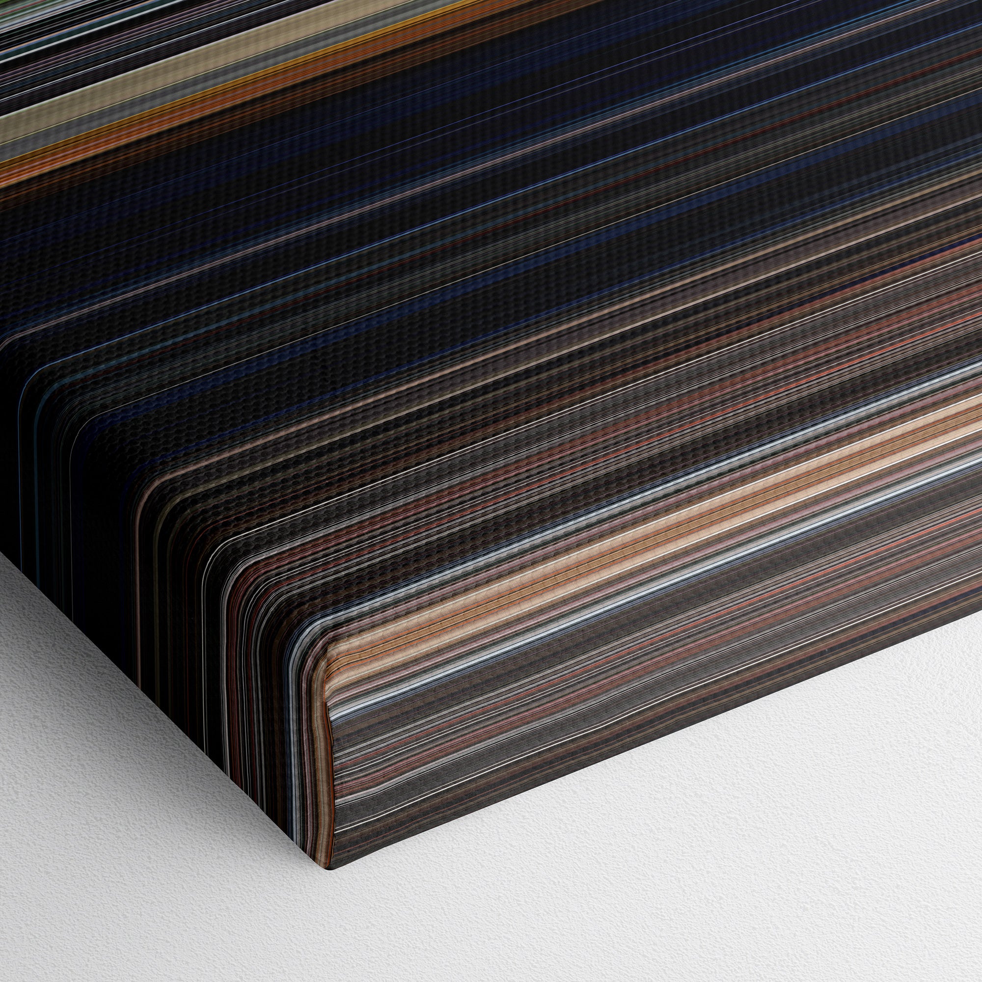 The Texas Chain Saw Massacre (1974) CineSpectrum Color Spectrum Canvas Print - Close Up of Bottom of Print