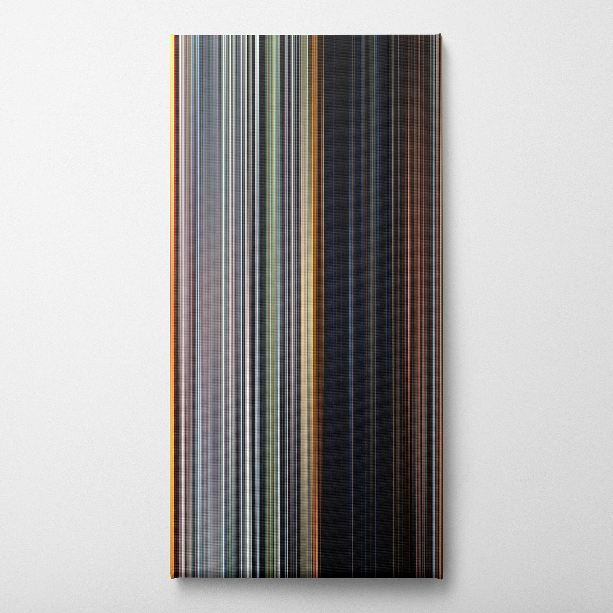 The Texas Chain Saw Massacre (1974) CineSpectrum Color Spectrum Canvas Print - Vertical on Wall