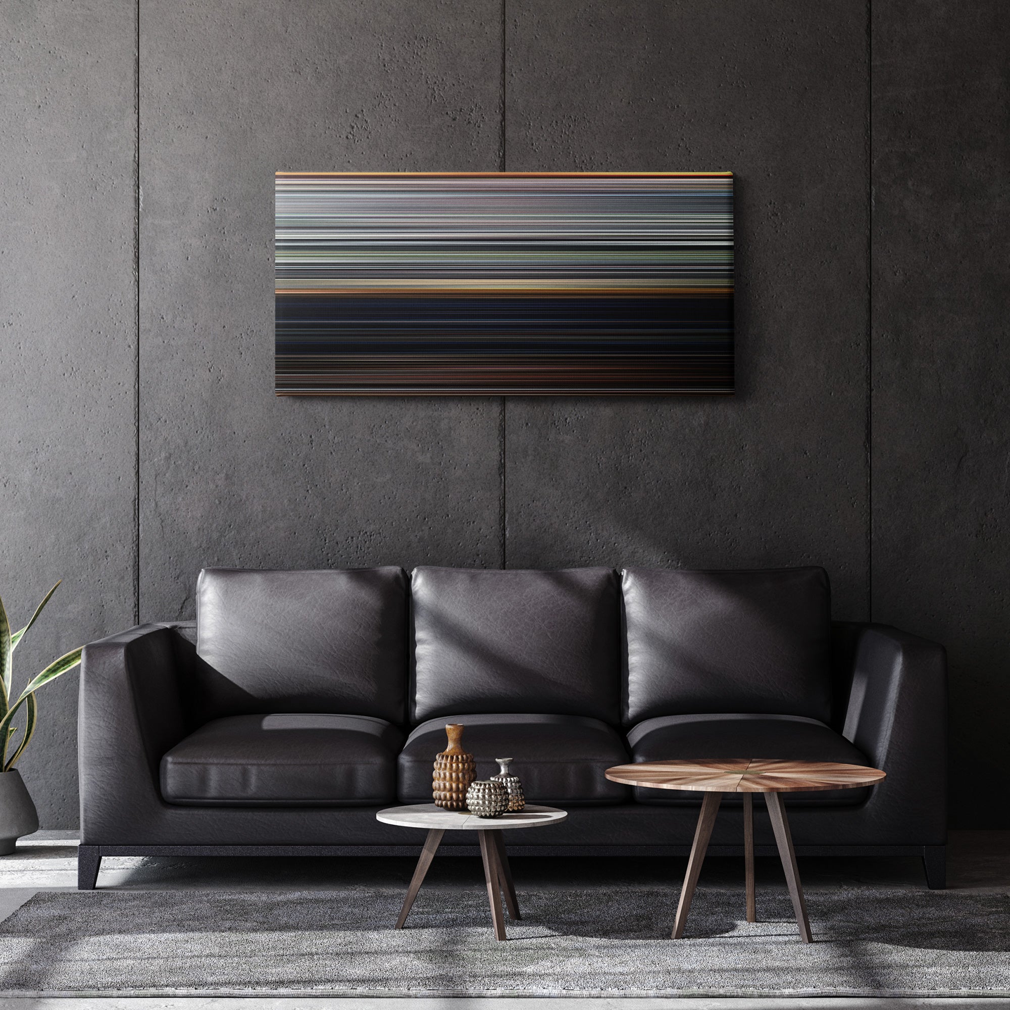 The Texas Chain Saw Massacre (1974) CineSpectrum Color Spectrum Canvas Print - Hanging Horizontal on Wall in Room