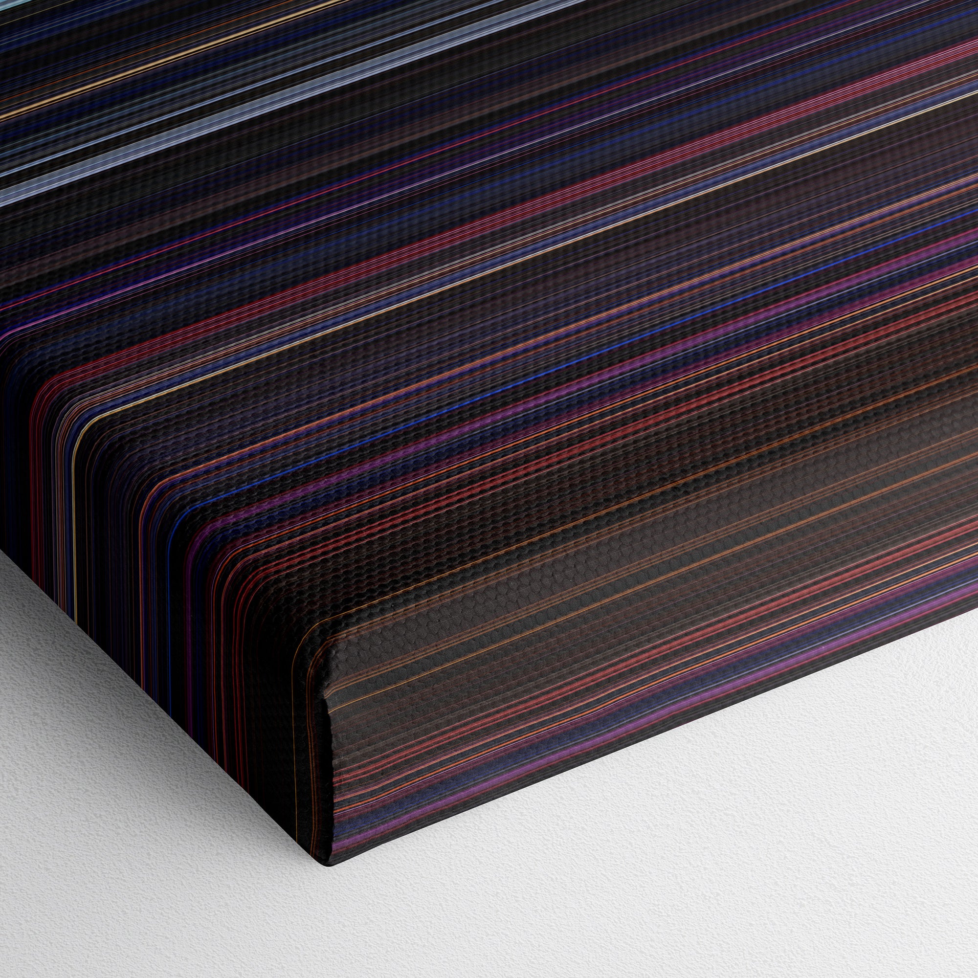 The Thing (1982) CineSpectrum Color Spectrum Canvas Print - Close Up of Bottom of Print