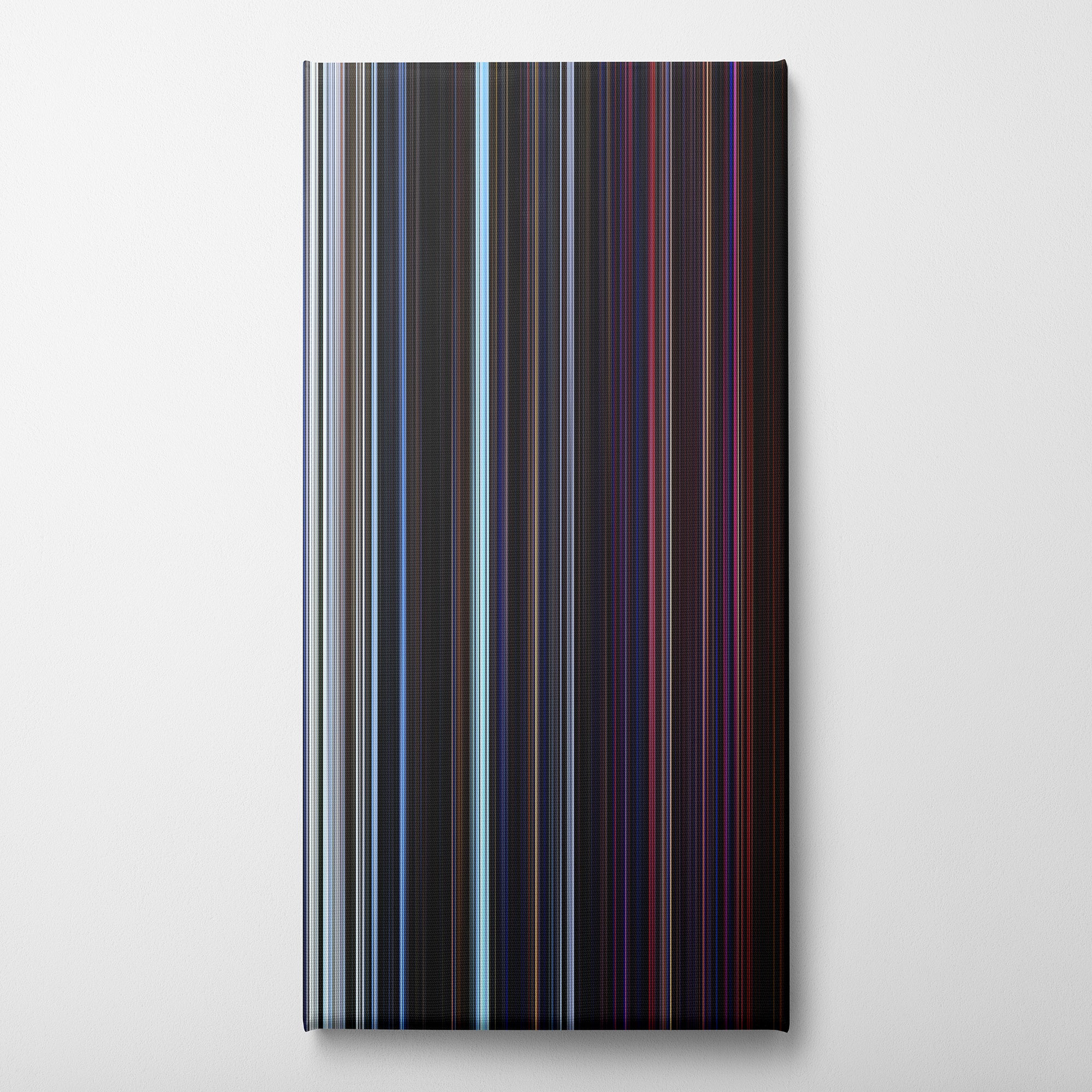 The Thing (1982) CineSpectrum Color Spectrum Canvas Print - Vertical on Wall