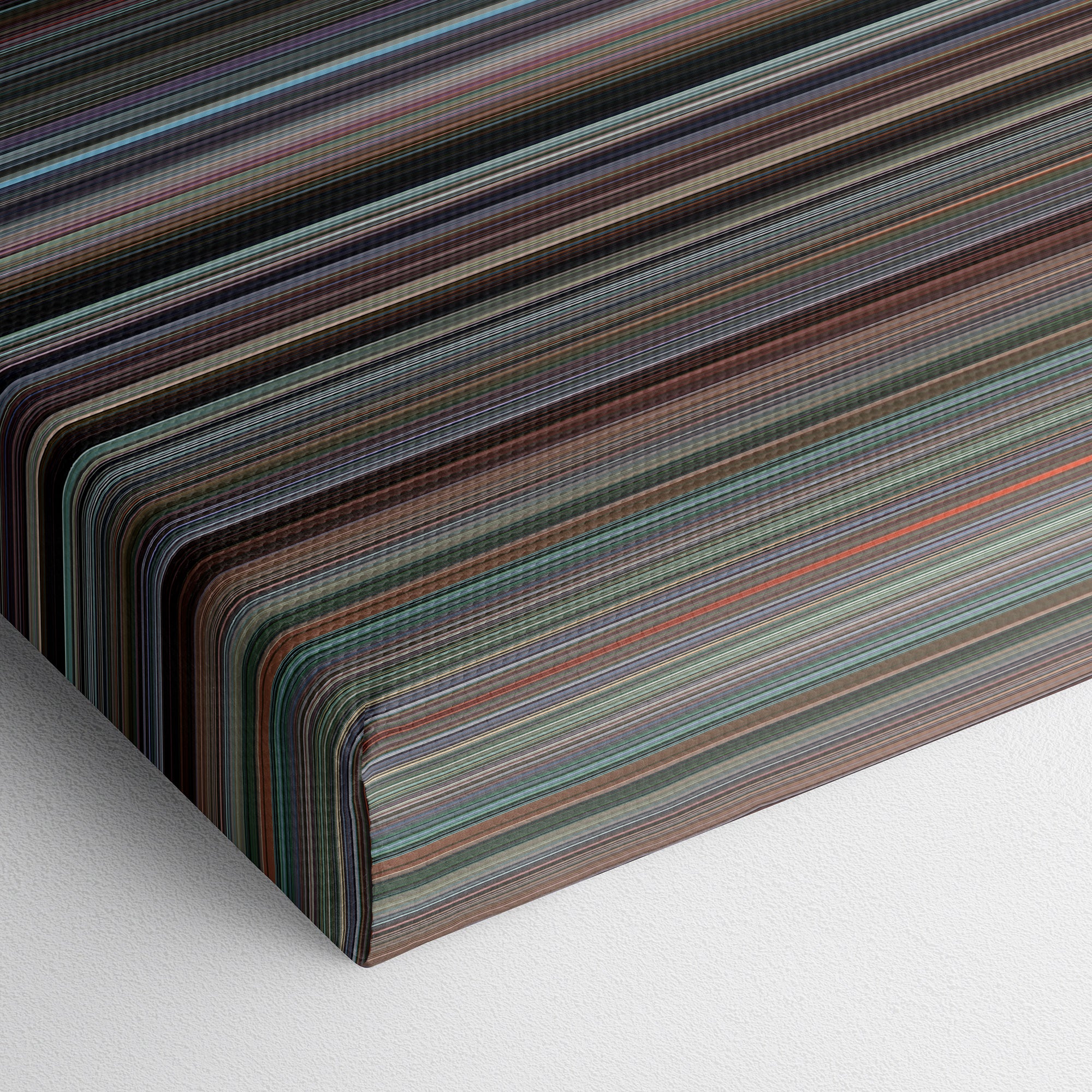 The Toxic Avenger (1984) CineSpectrum Color Spectrum Canvas Print - Close Up of Bottom of Print