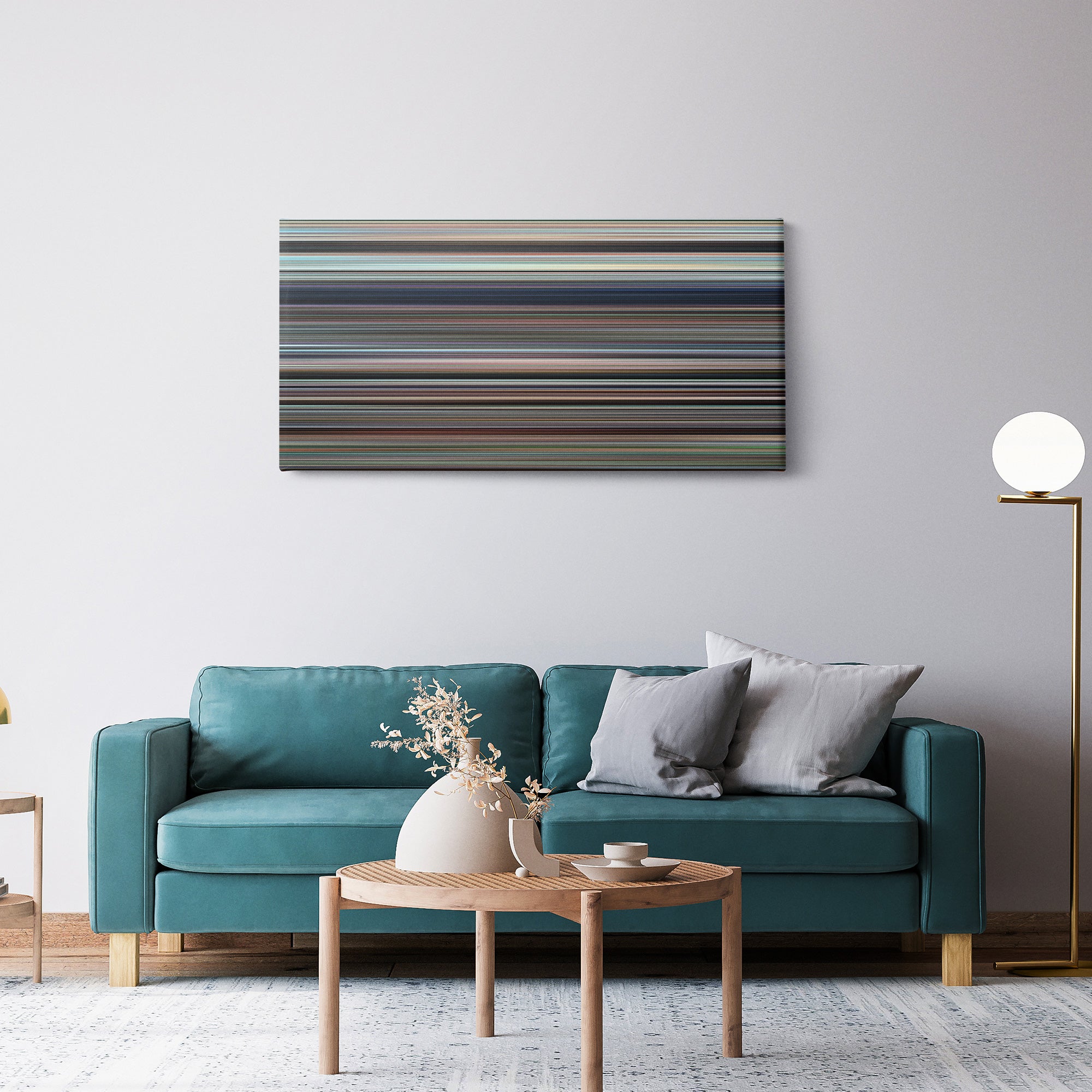 The Toxic Avenger (1984) CineSpectrum Color Spectrum Canvas Print - Hanging Horizontal on Wall in Room