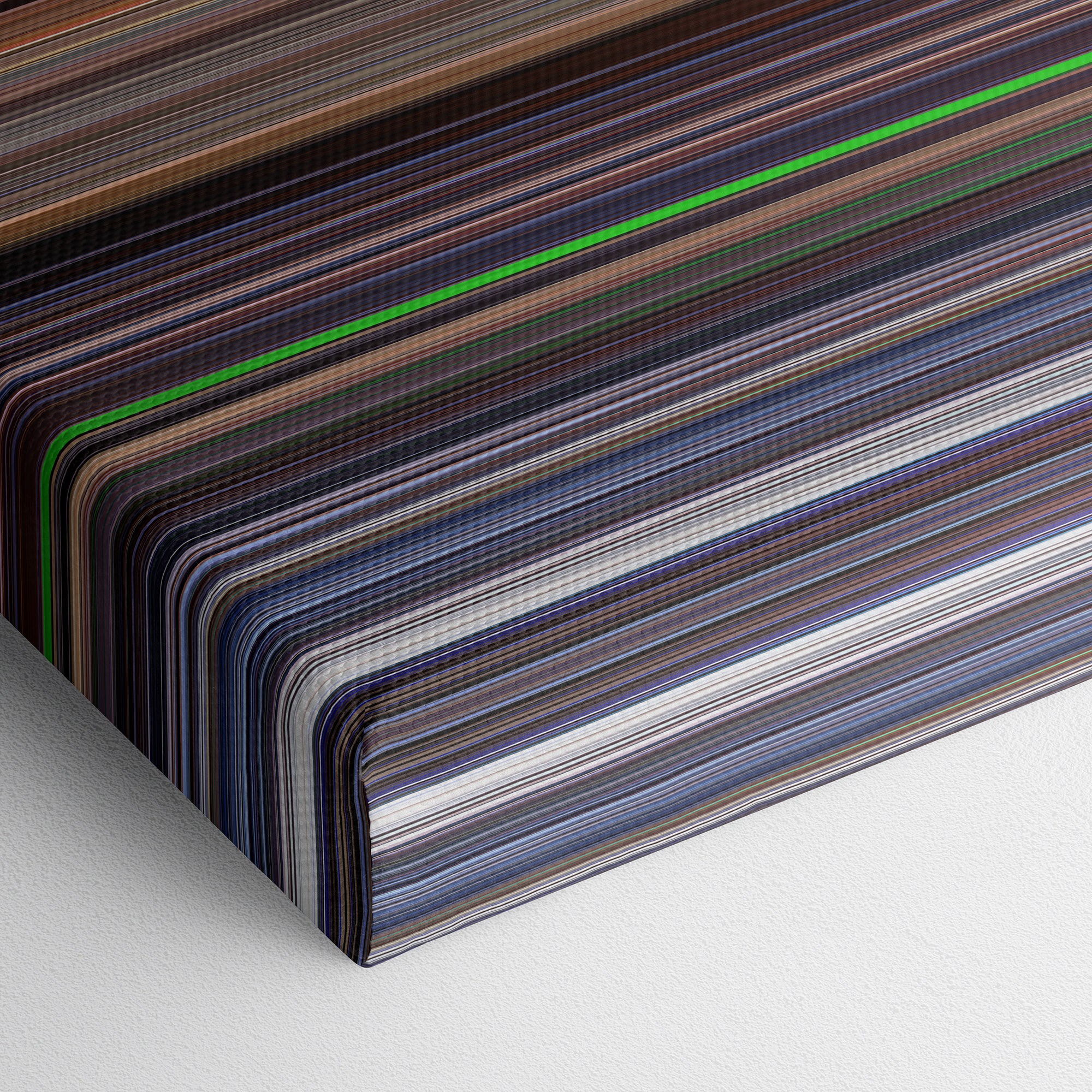 The Truman Show (1998) CineSpectrum Color Spectrum Canvas Print - Close Up of Bottom of Print