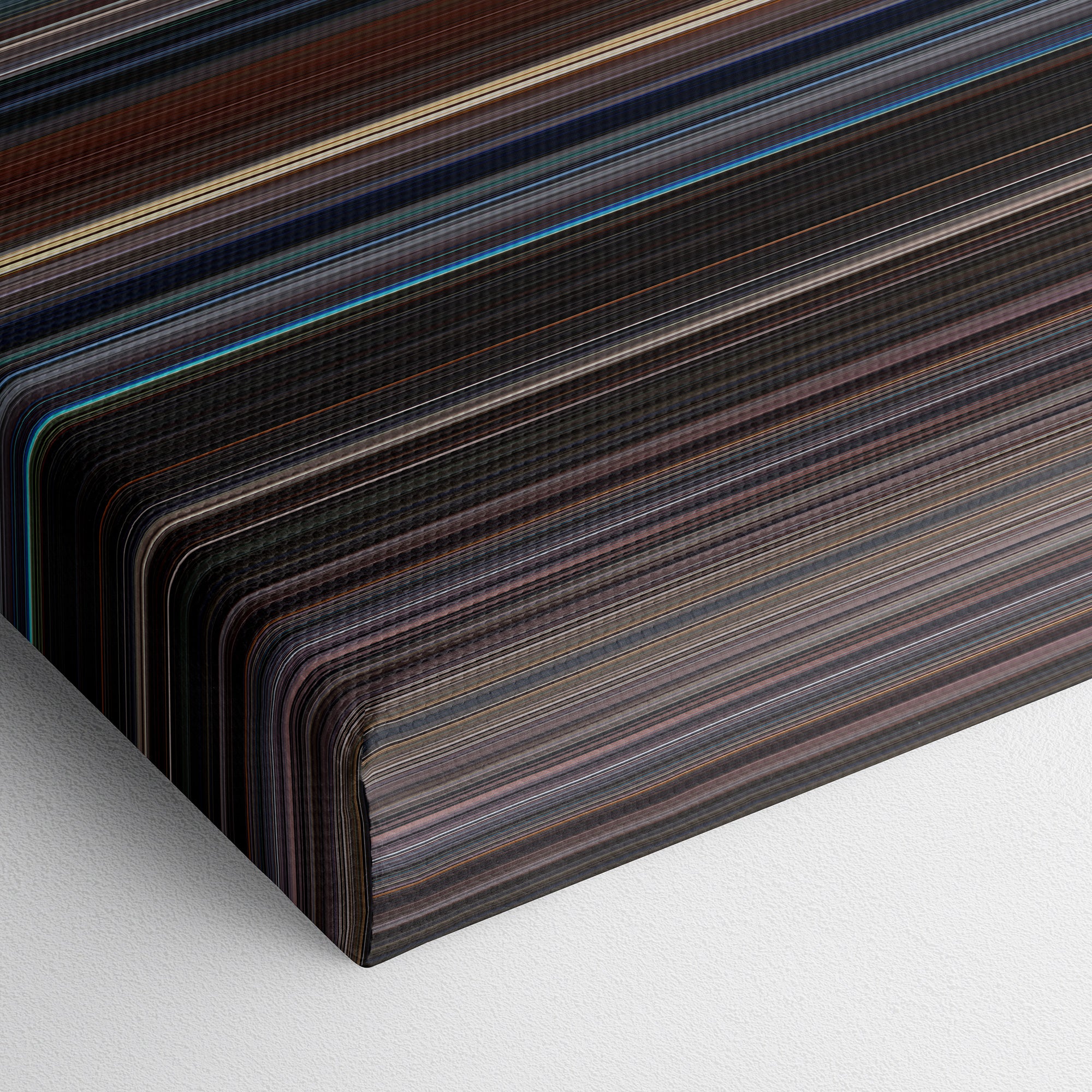 The Usual Suspects (1995) CineSpectrum Color Spectrum Canvas Print - Close Up of Bottom of Print