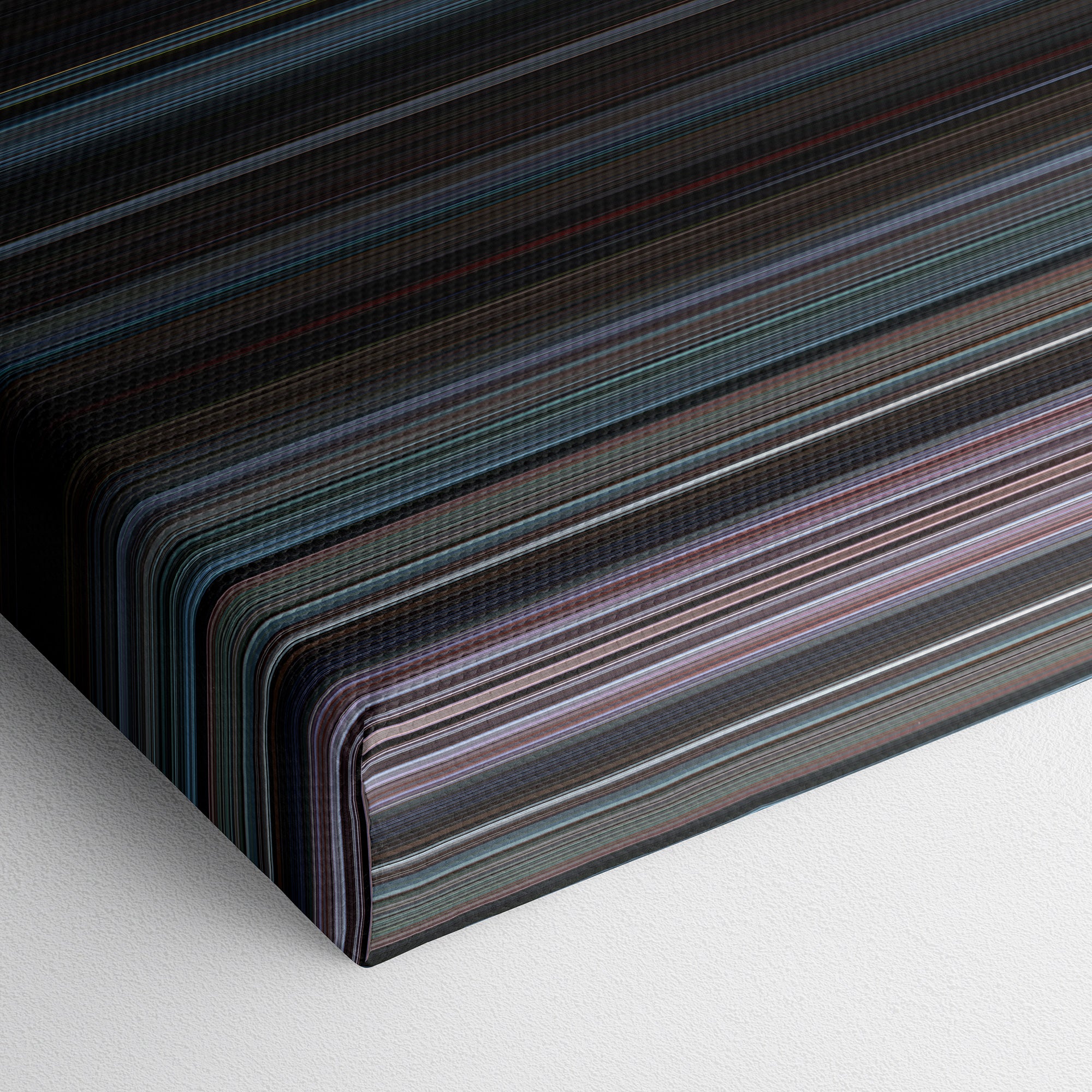 The Warriors (1979) CineSpectrum Color Spectrum Canvas Print - Close Up of Bottom of Print