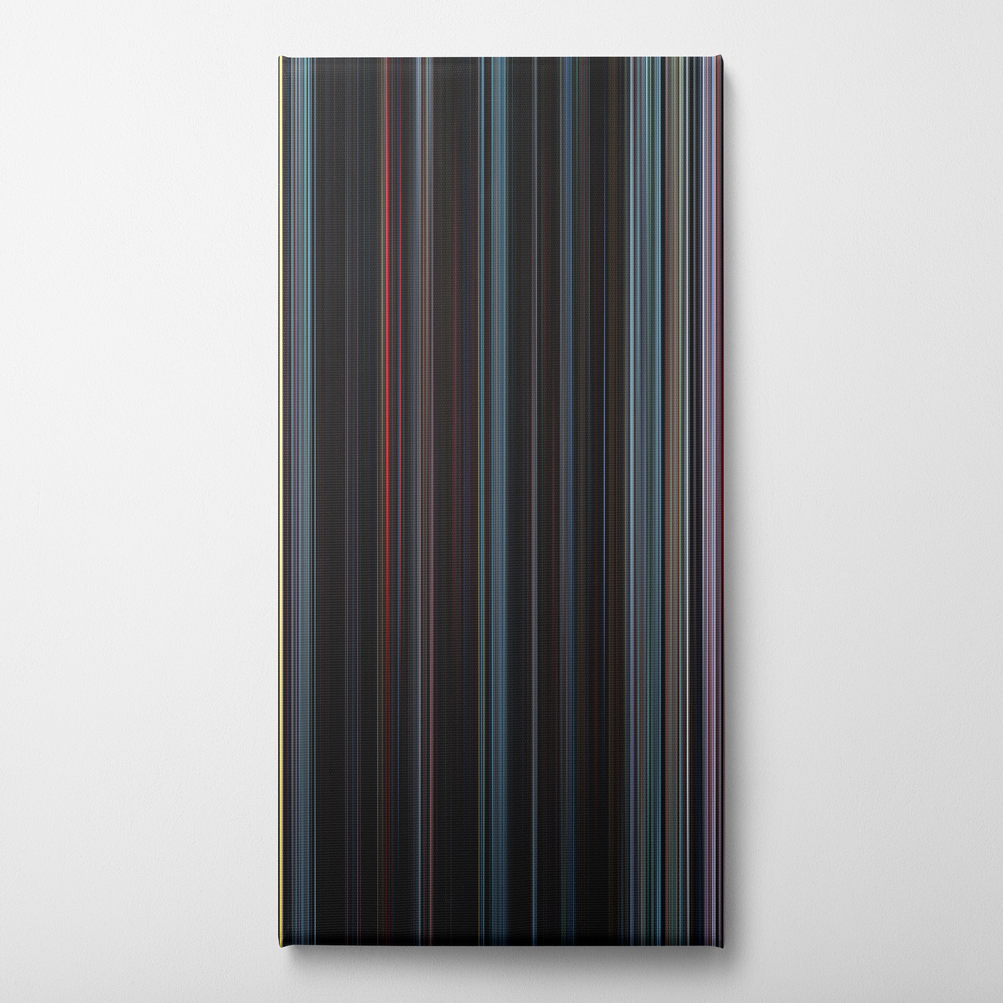 The Warriors (1979) CineSpectrum Color Spectrum Canvas Print - Vertical on Wall