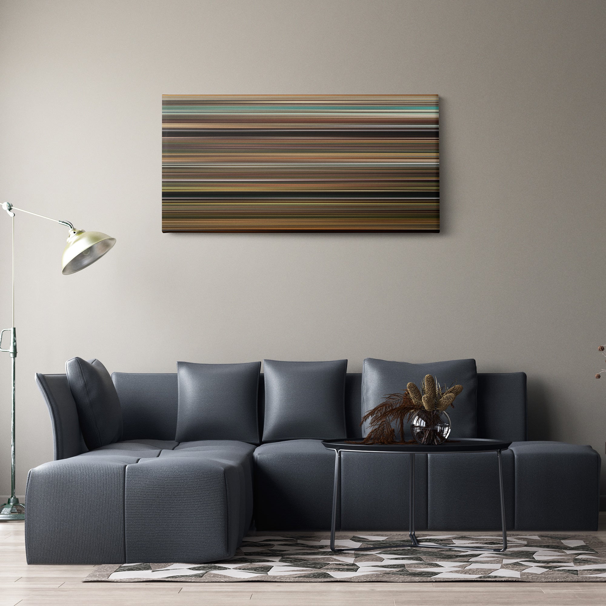 The Wicker Man (2006) CineSpectrum Color Spectrum Canvas Print - Hanging Horizontal on Wall in Room