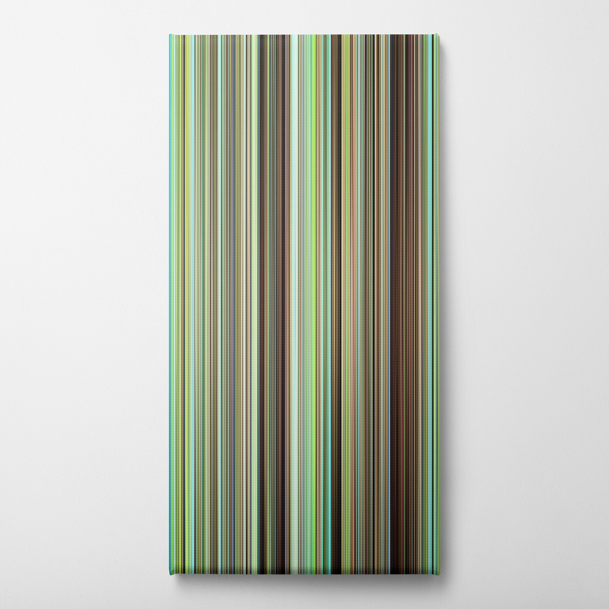 The Wind Rises (2013) CineSpectrum Color Spectrum Canvas Print - Vertical on Wall