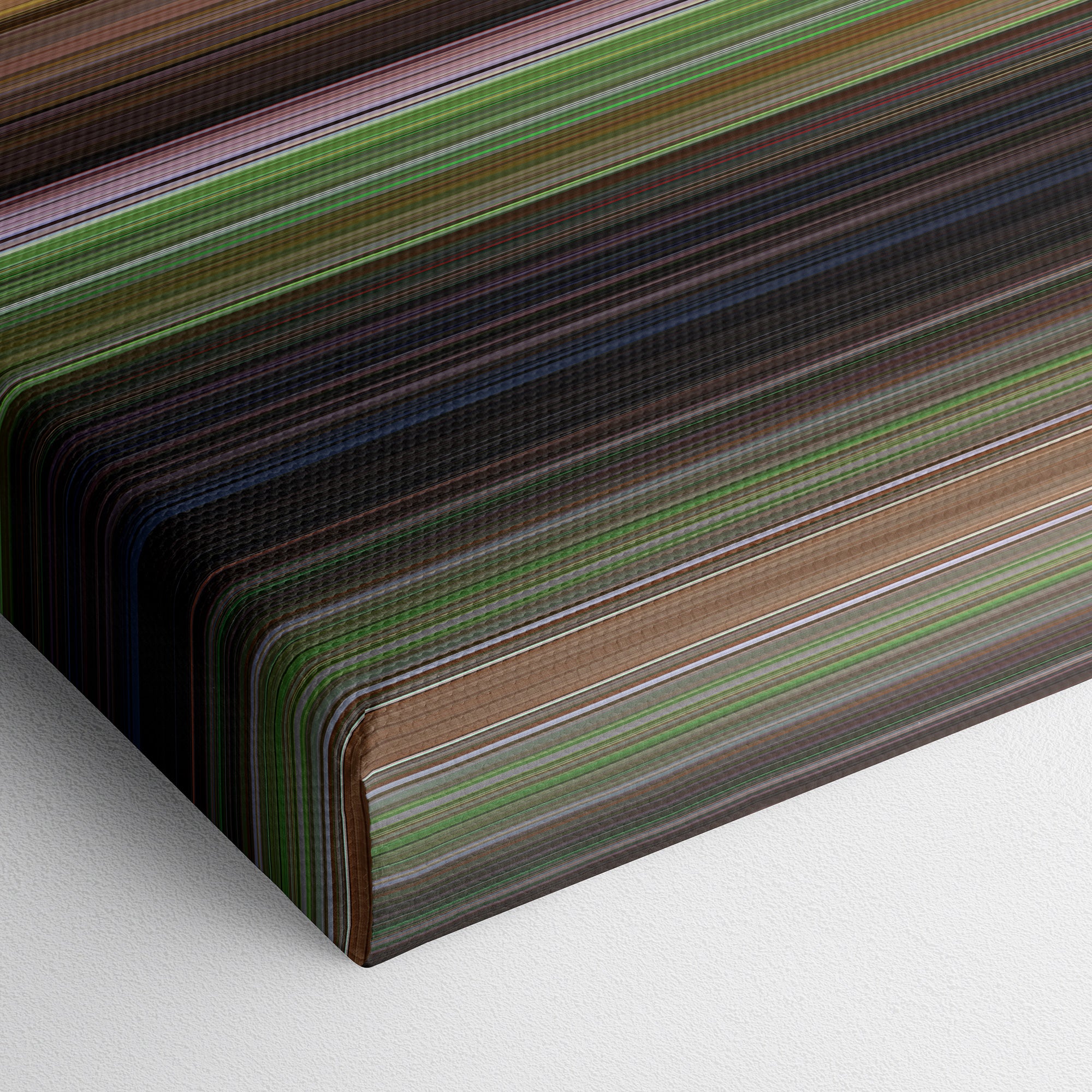 The Wizard of Oz (1939) CineSpectrum Color Spectrum Canvas Print - Close Up of Bottom of Print