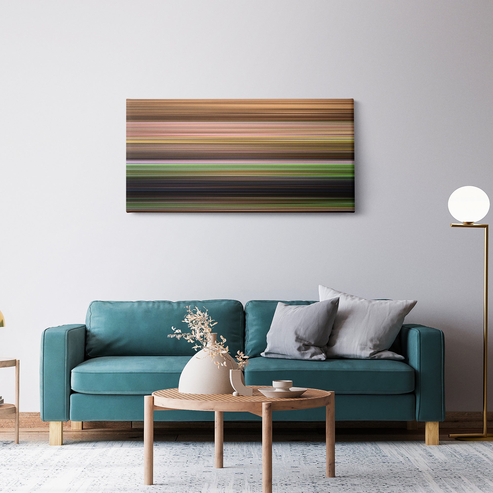 The Wizard of Oz (1939) CineSpectrum Color Spectrum Canvas Print - Hanging Horizontal on Wall in Room