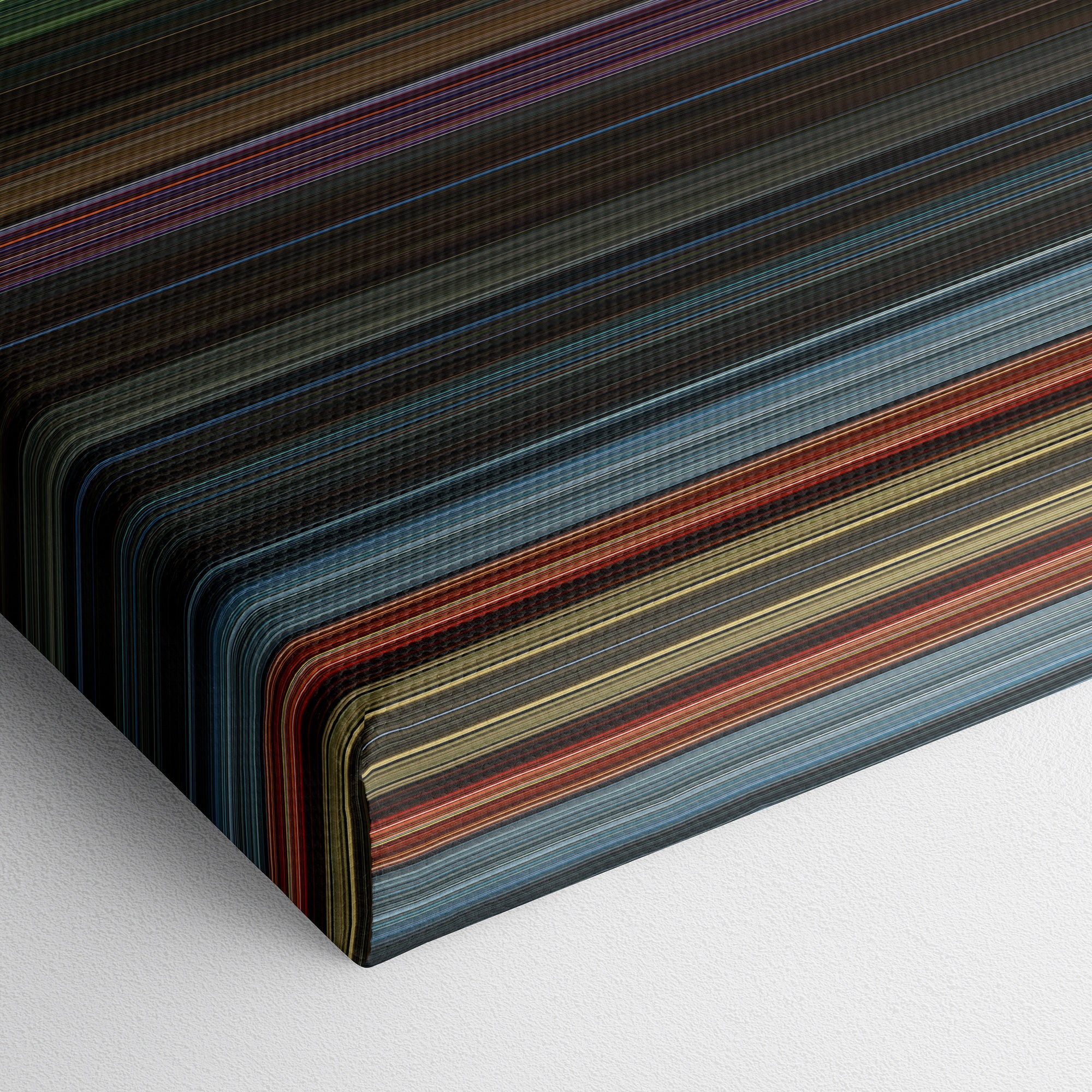 The World's End (2013) CineSpectrum Color Spectrum Canvas Print - Close Up of Bottom of Print