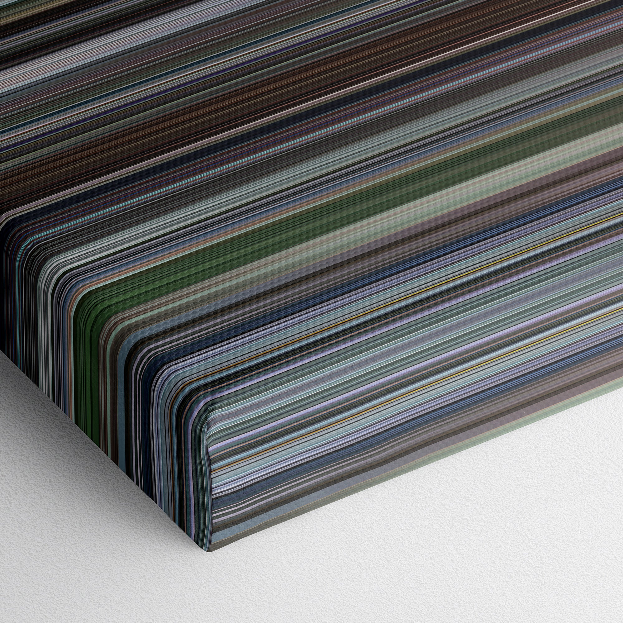 The Worst Person in the World (2021) CineSpectrum Color Spectrum Canvas Print - Close Up of Bottom of Print
