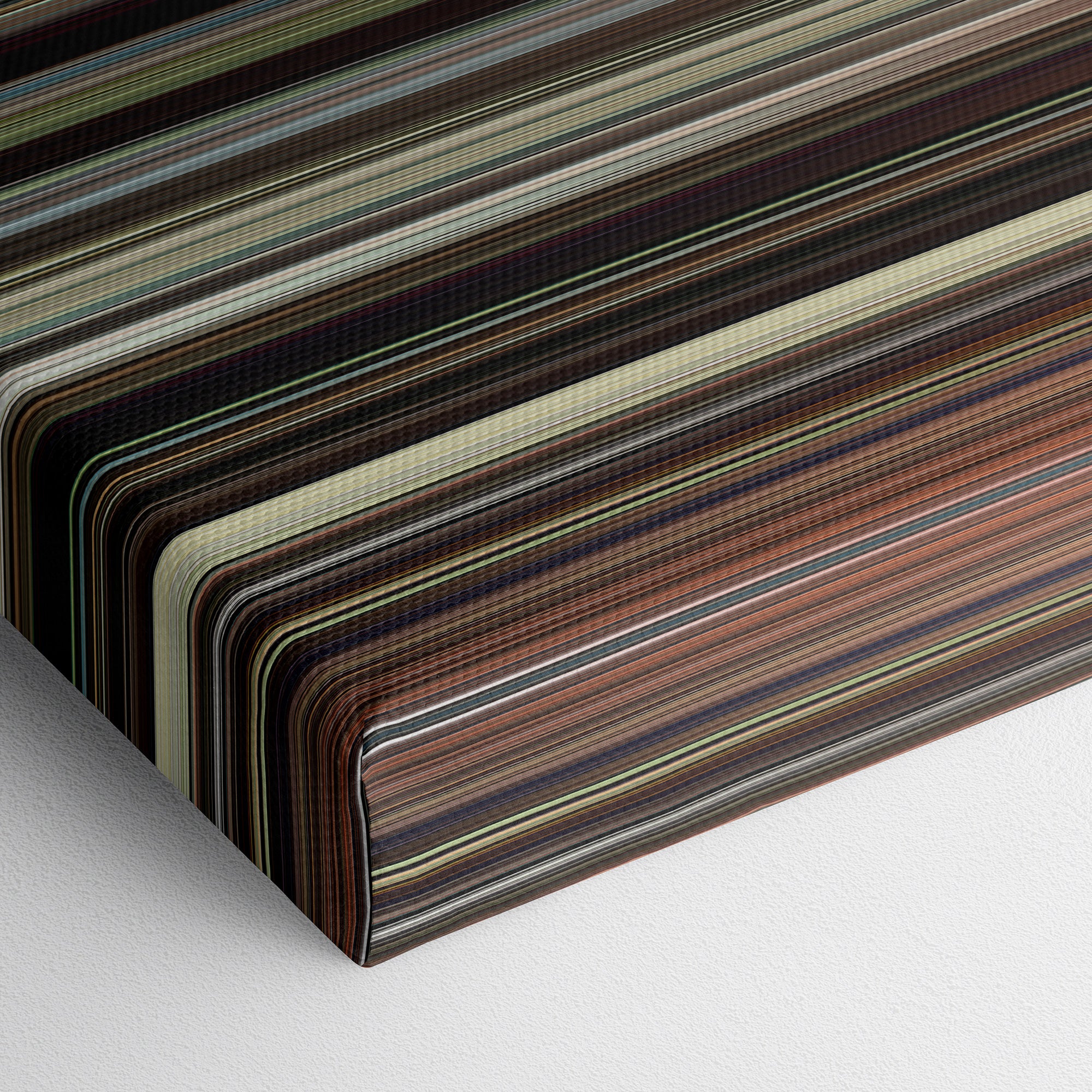 The Wrestler (2008) CineSpectrum Color Spectrum Canvas Print - Close Up of Bottom of Print