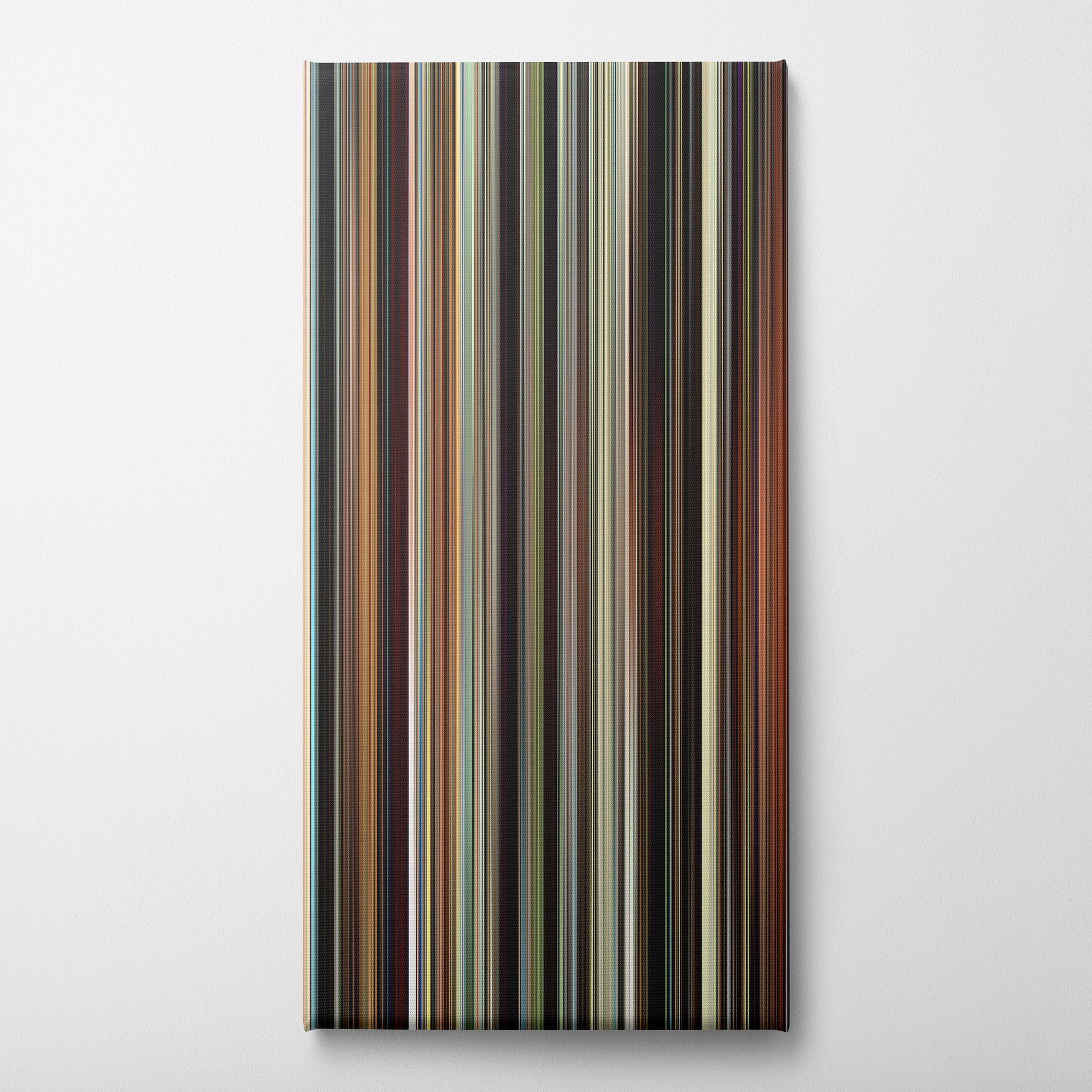The Wrestler (2008) CineSpectrum Color Spectrum Canvas Print - Vertical on Wall