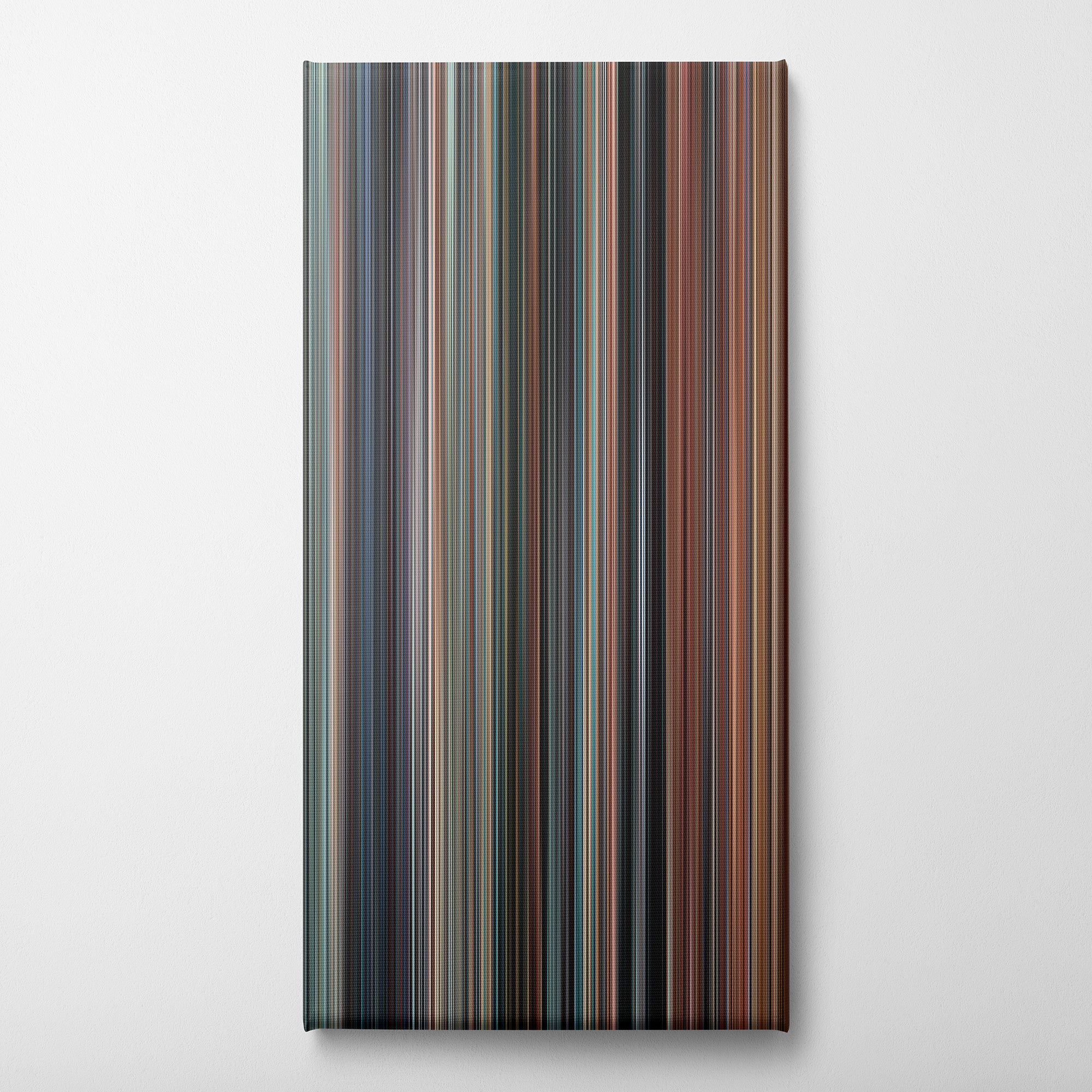 Thelma and Louise (1991) CineSpectrum Color Spectrum Canvas Print - Vertical on Wall